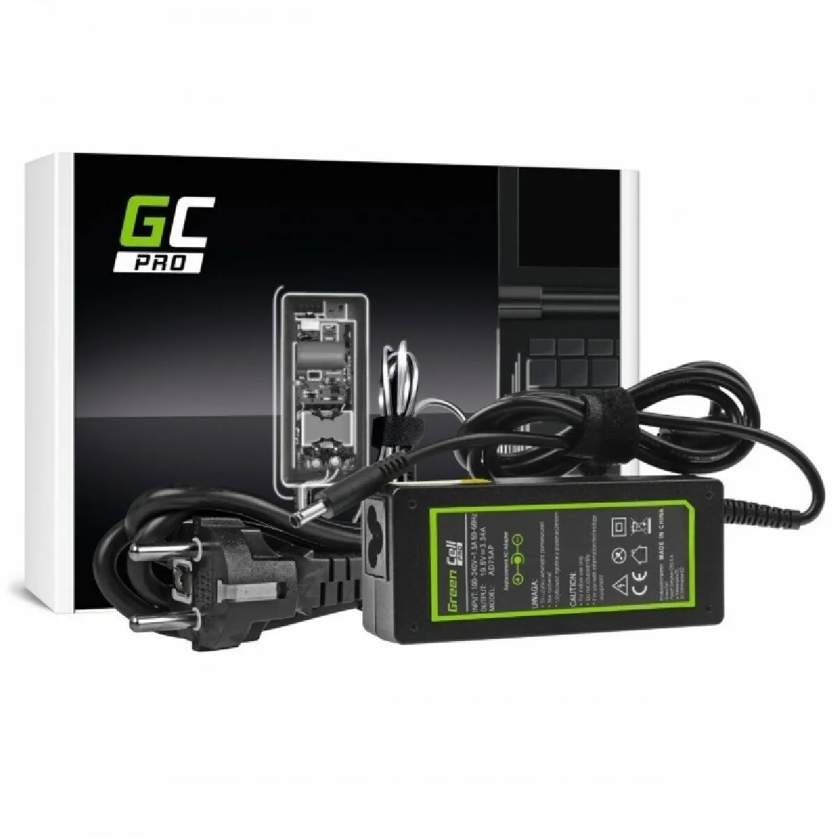 Green Cell Ad75ap Alimentation Pc Portable 65 W 19.5 V 3.34 A Adapté Aux Marques: Dell - Image 2