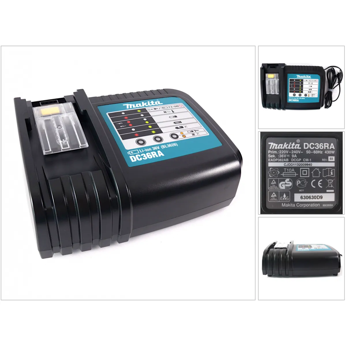 Makita DC 36 RA Chargeur 36 V