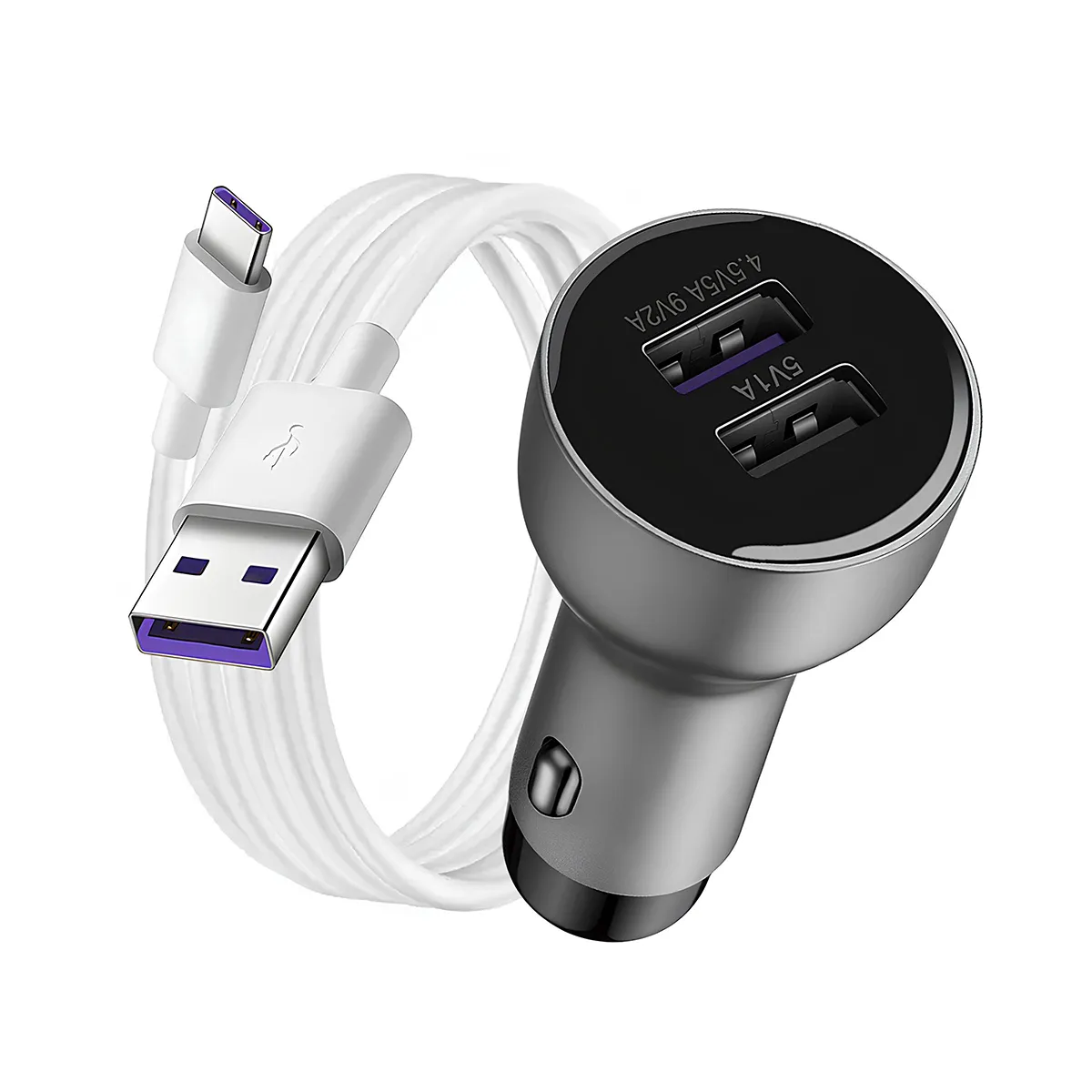 Huawei Chargeur allume-cigare 2 ports USB - Argenté