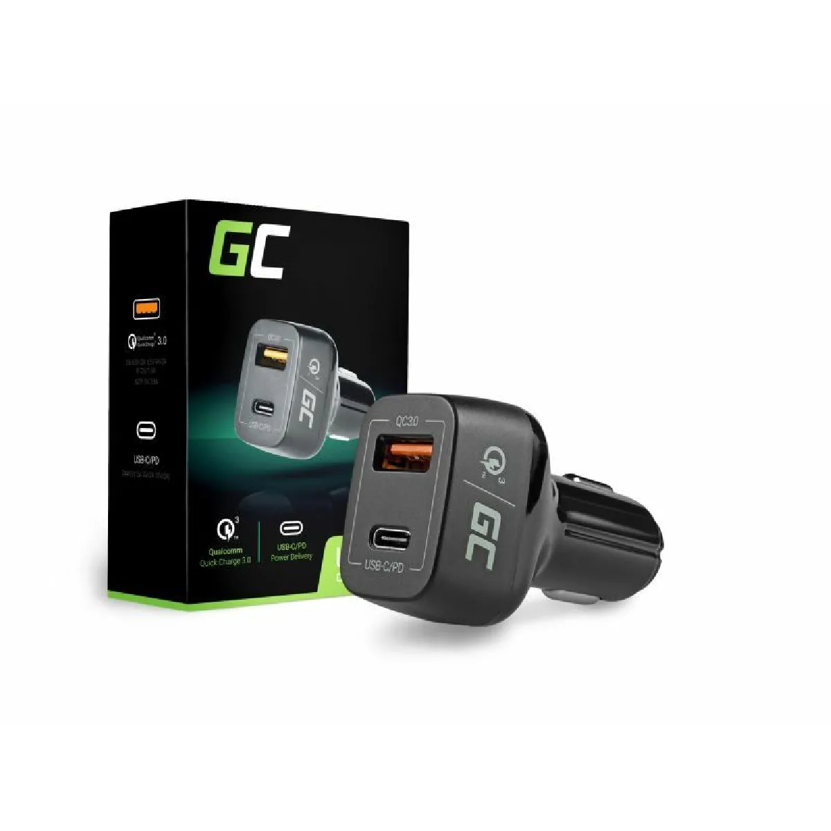 Générique Chargeur Voiture Usb-C - 2 Ports