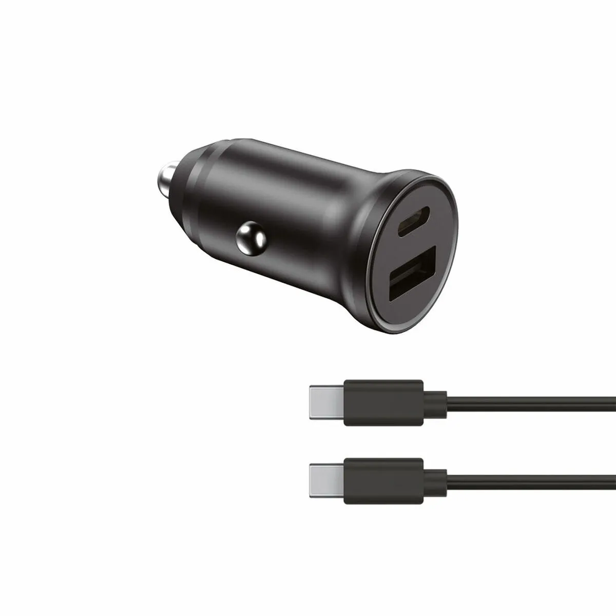 Ksix Noir Bxcrc20w Chargeur D'appareils Mobiles Smartphone Allume-Cigare Charge Rapide Auto - Neuf - Image 3