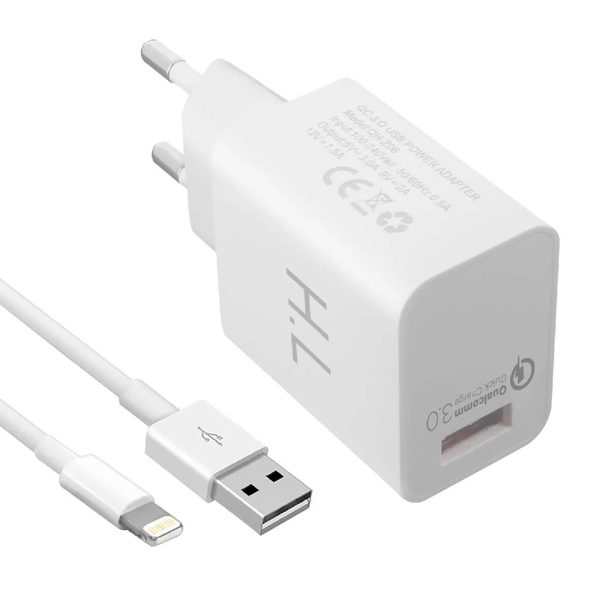 Avizar Blanc Chargeur Secteur Usb 3A