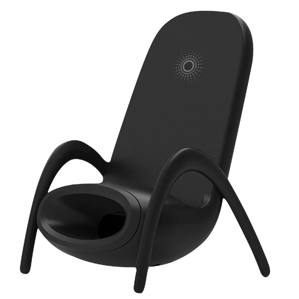 Avizar Chargeur à Induction QI 15W Charge Rapide et Sécurisée Design Chaise Noir Avizar Chargeur à Induction QI 15W Charge Rapide et Sécurisée Design Chaise Noir
