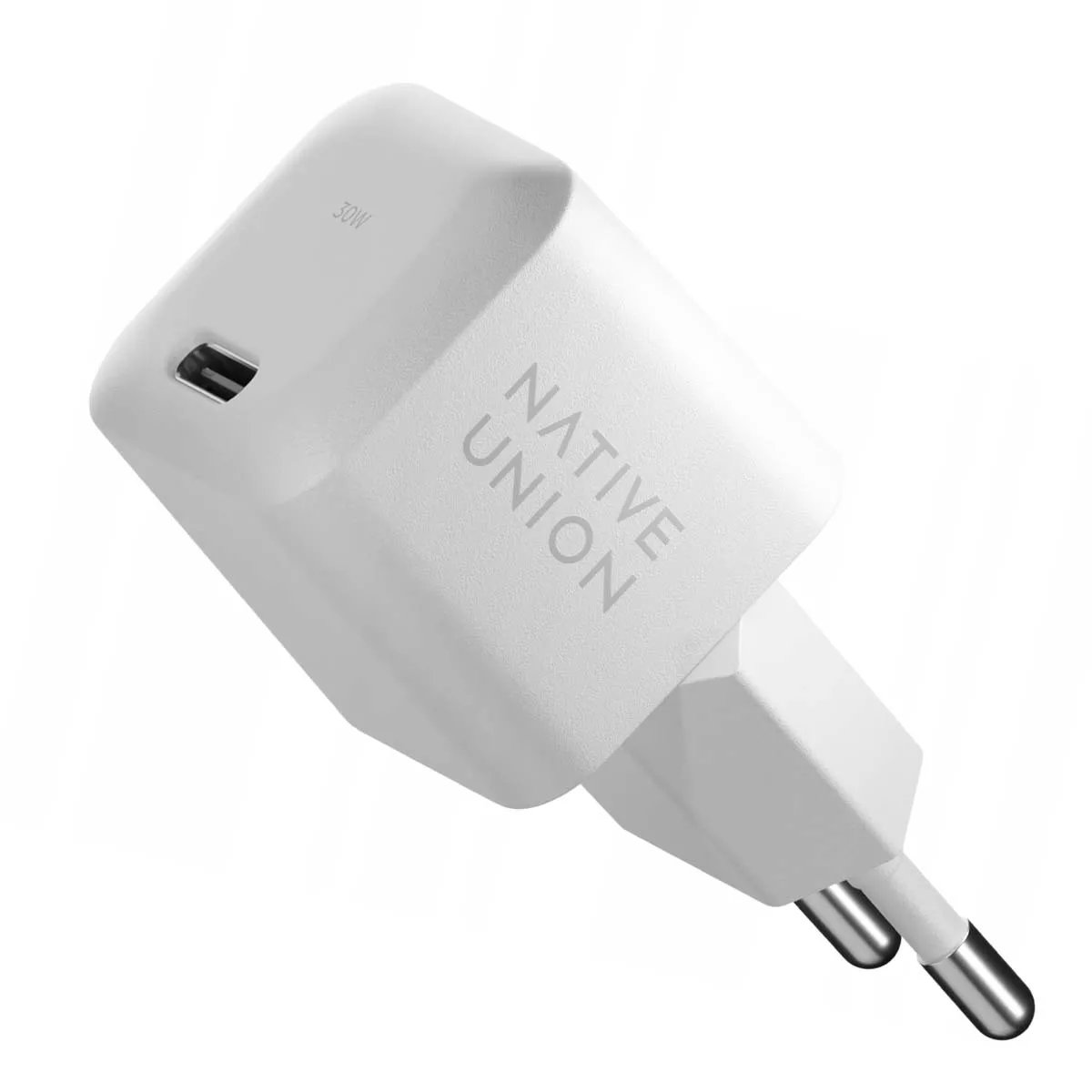 Native Union Blanc Chargeur Fast Gan Power Delivery 30W V2