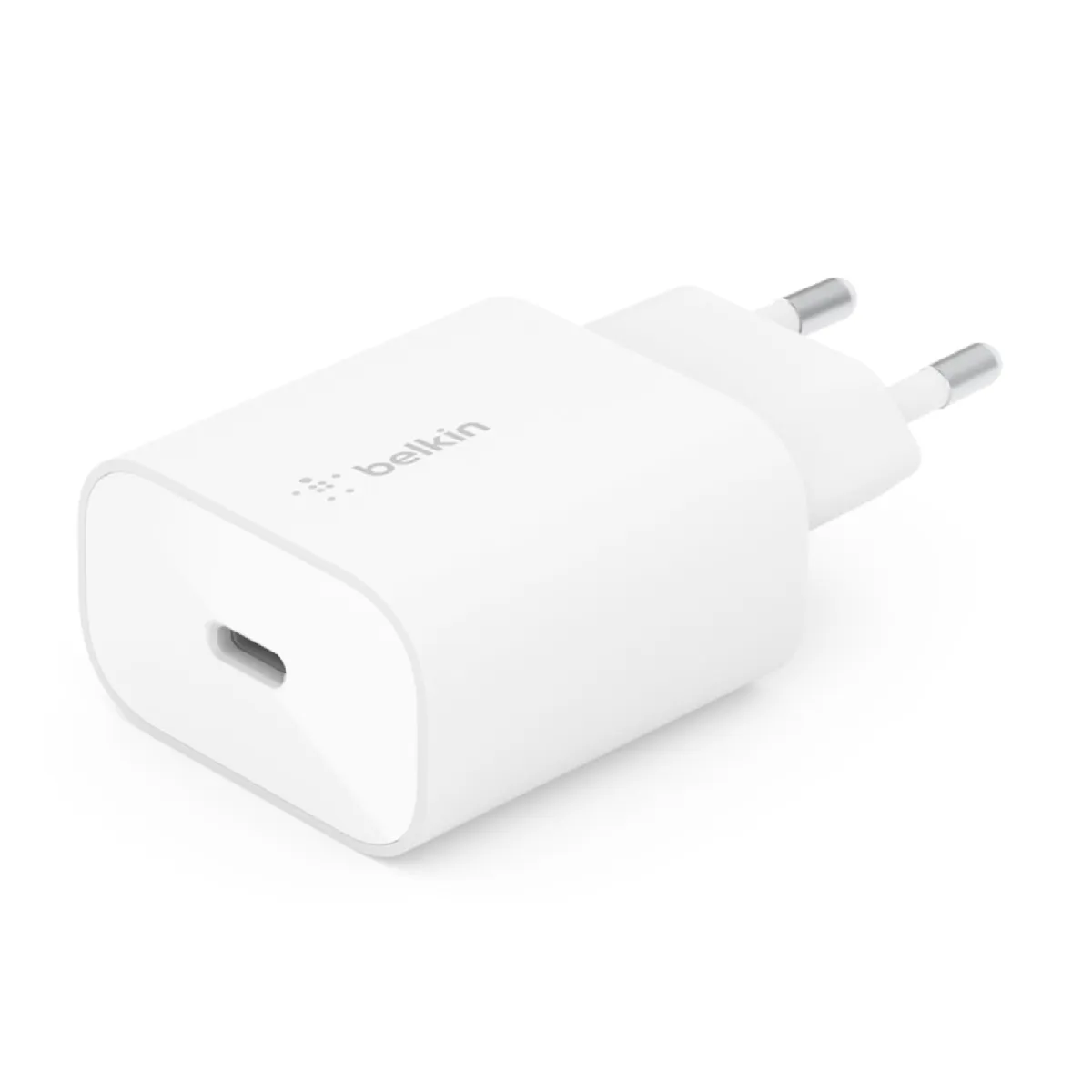 Belkin Blanc Chargeur Secteur Usb-C 25 W Pour Iphone (20 W) Et Samsung (25 W)