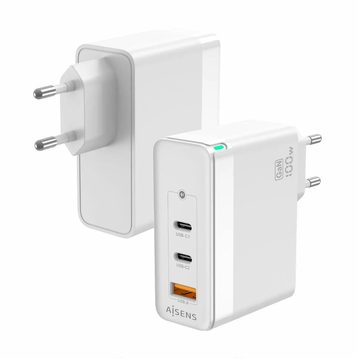 Aisens Blanc Gan Asch-100W Chargeur Mural