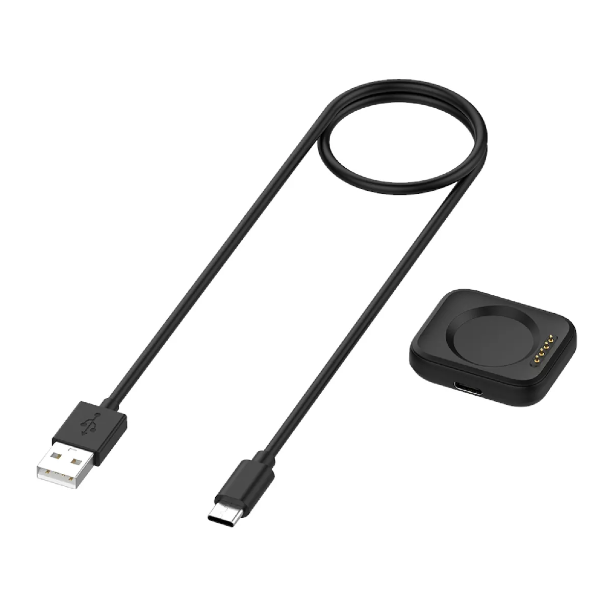 Avizar Noir Chargeur Magnétique Oppo Watch 2 Avec Câble Usb-C