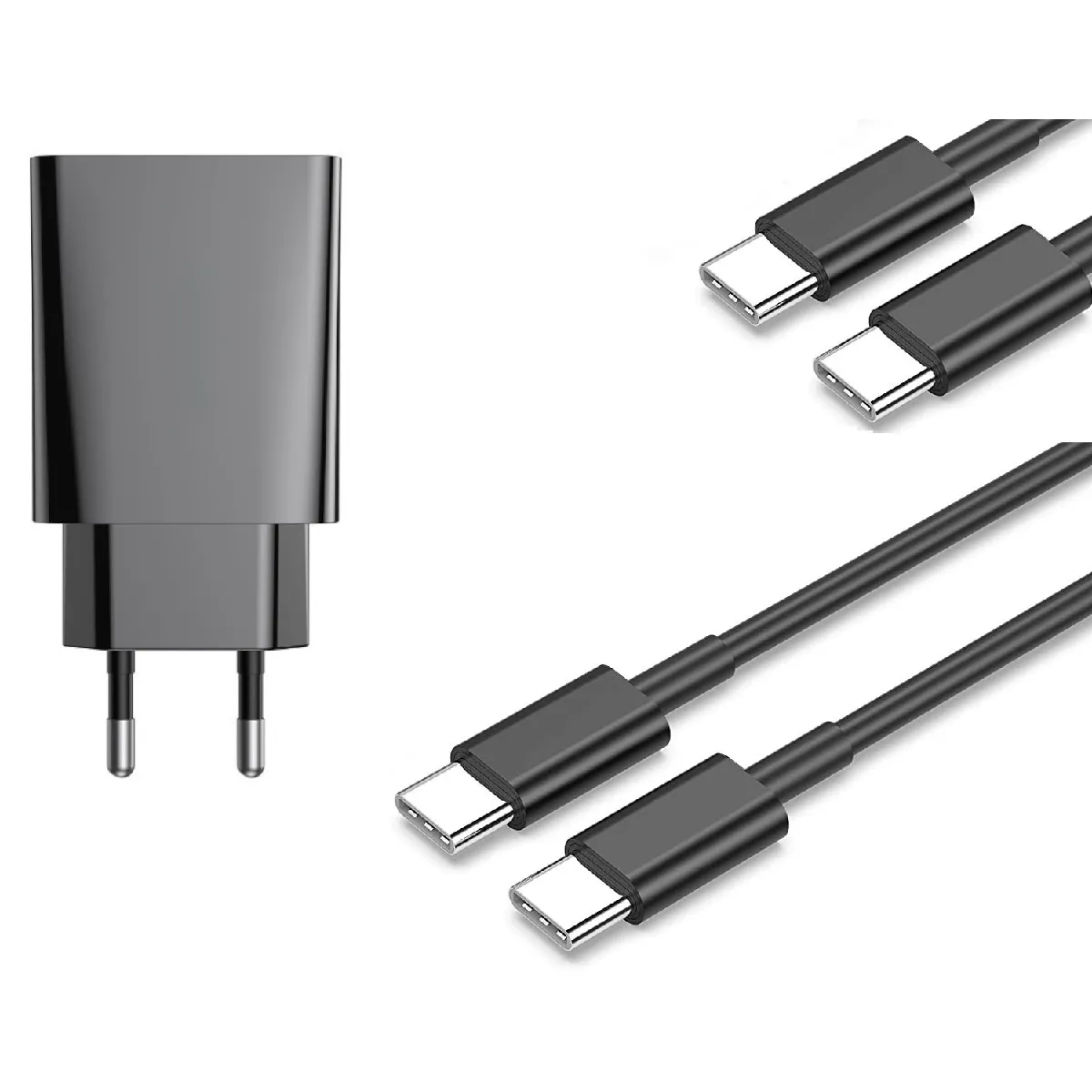 Little Boutik Noir Chargeur Secteur Usb-C Pour Samsung - 20 W