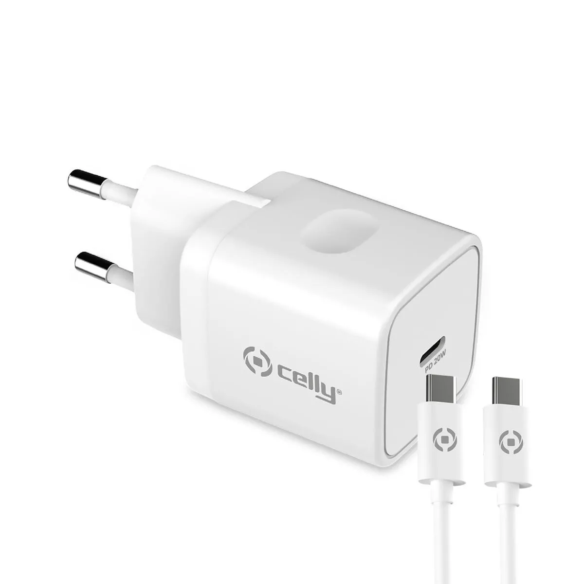Celly Blanc Chargeur Mural Tc1c20wtypecwh