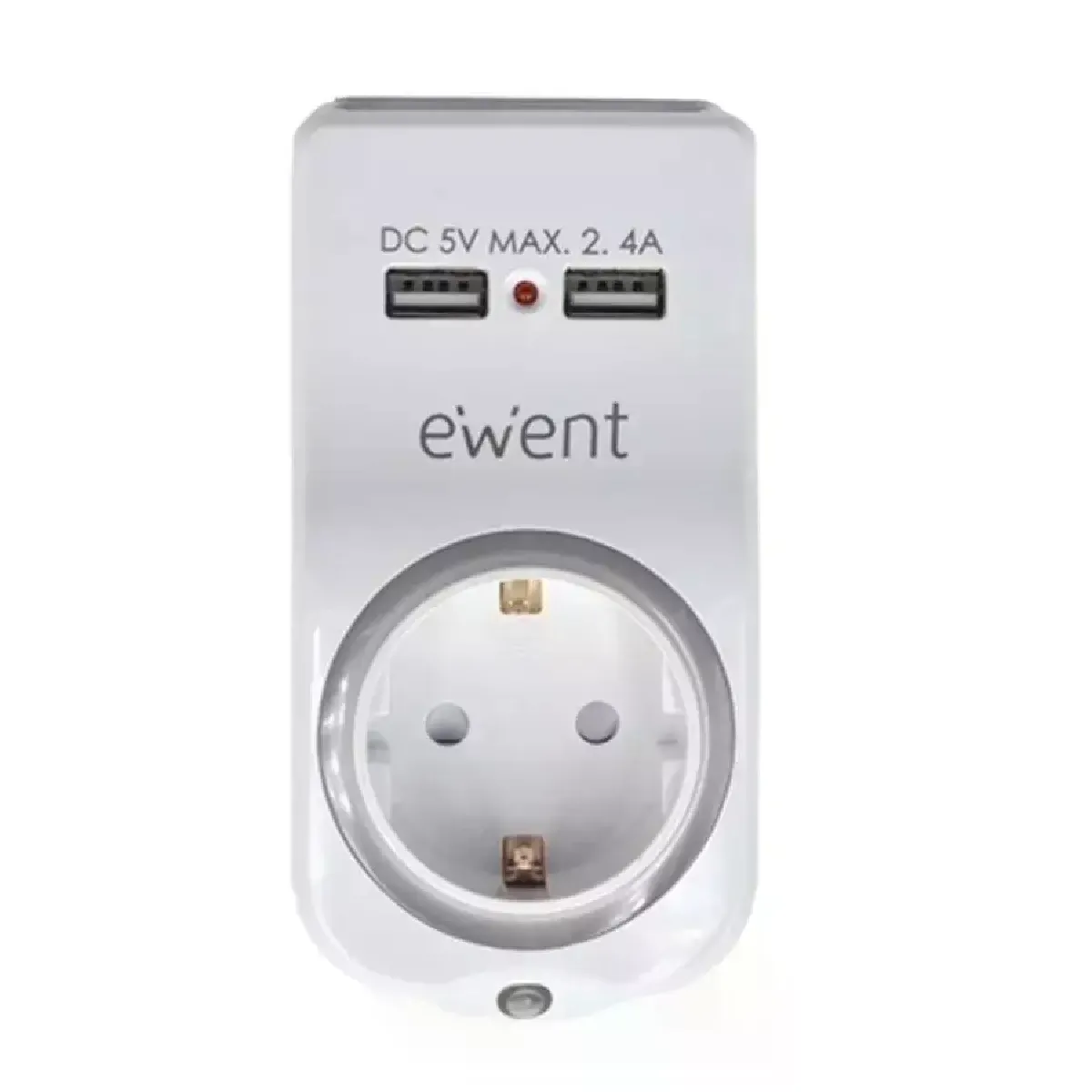 Prise murale avec 2 ports usb ewent ew1225 16a 3680 w