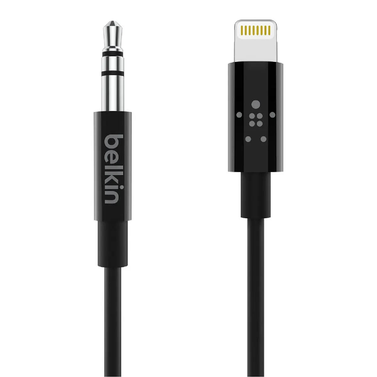 Belkin Câble Audio Lightning vers Jack 3,5mm Son Haute Qualité 90cm MFi Noir