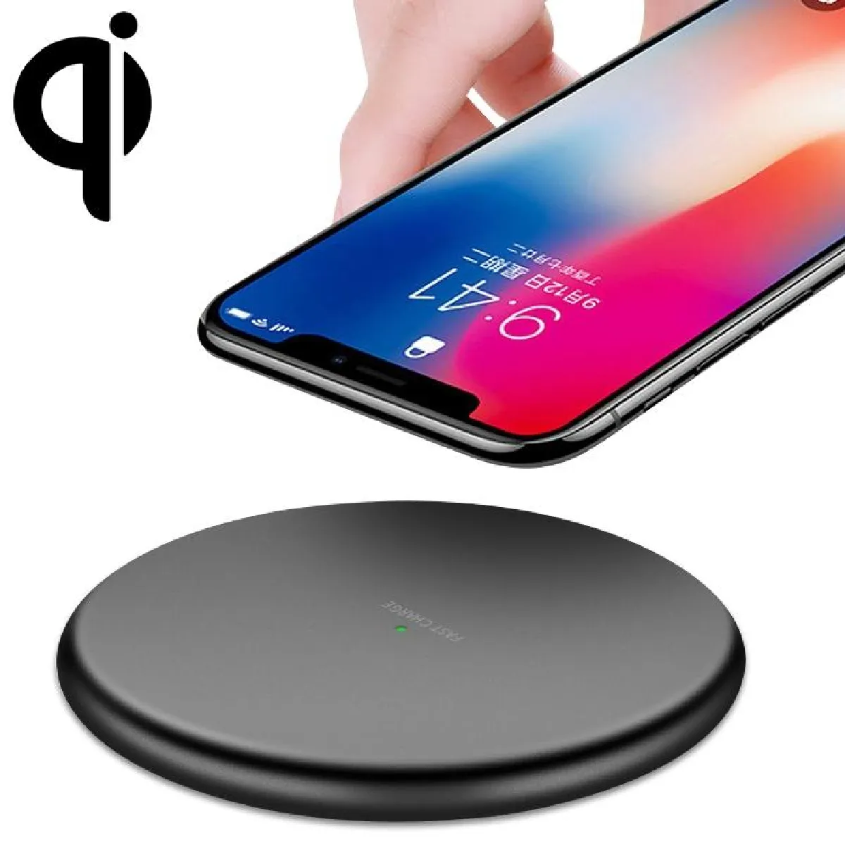 Yonis Noir Chargeur À Induction Sans Fil - 10 W