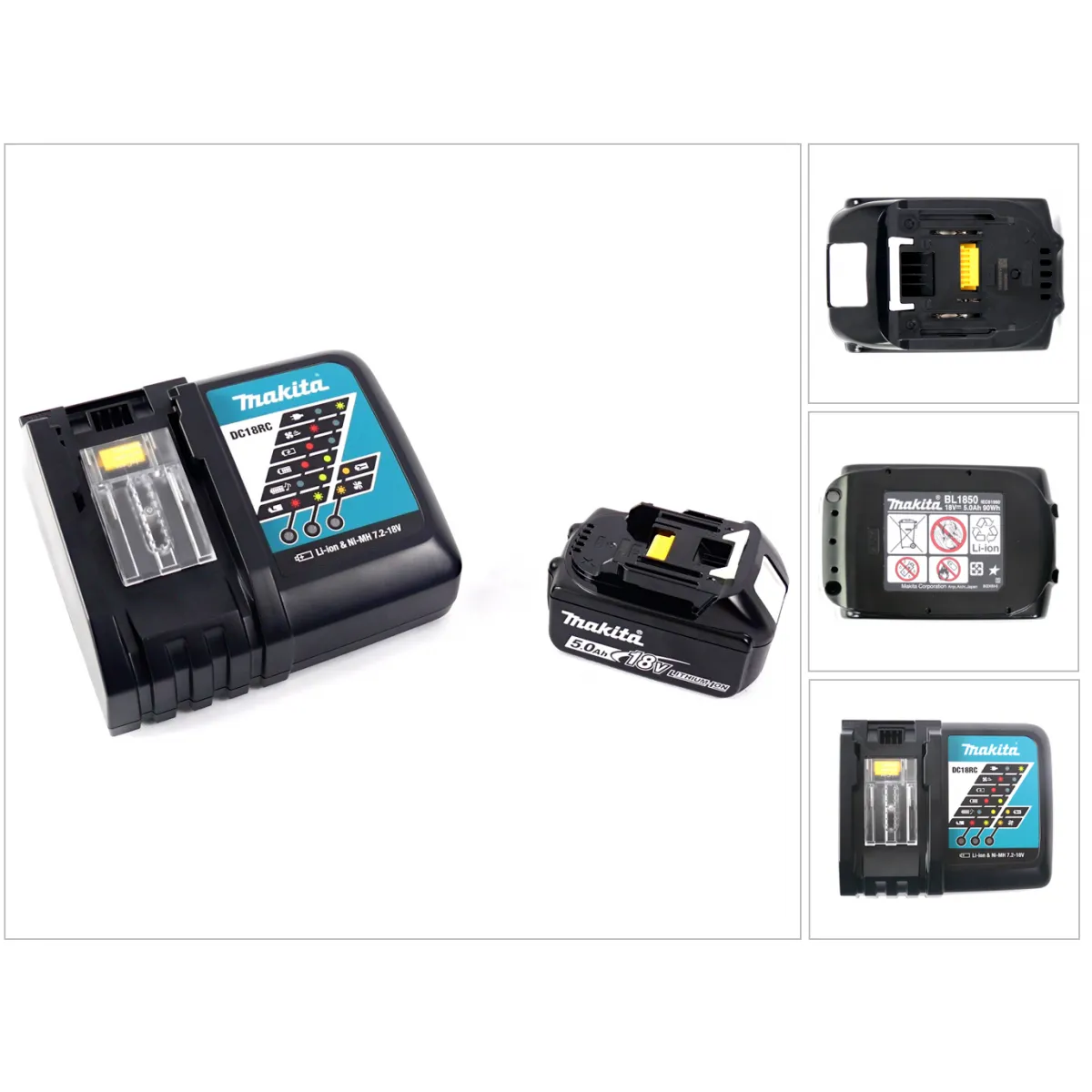 Makita DC 18 RC Chargeur + Batterie BL 1850 B