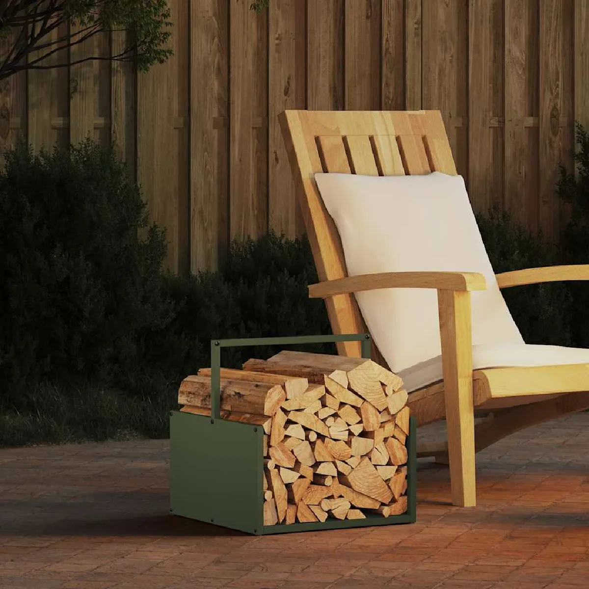 vidaXL Portant de bois chauffage 40x40x40 cm 864246 - vue 2