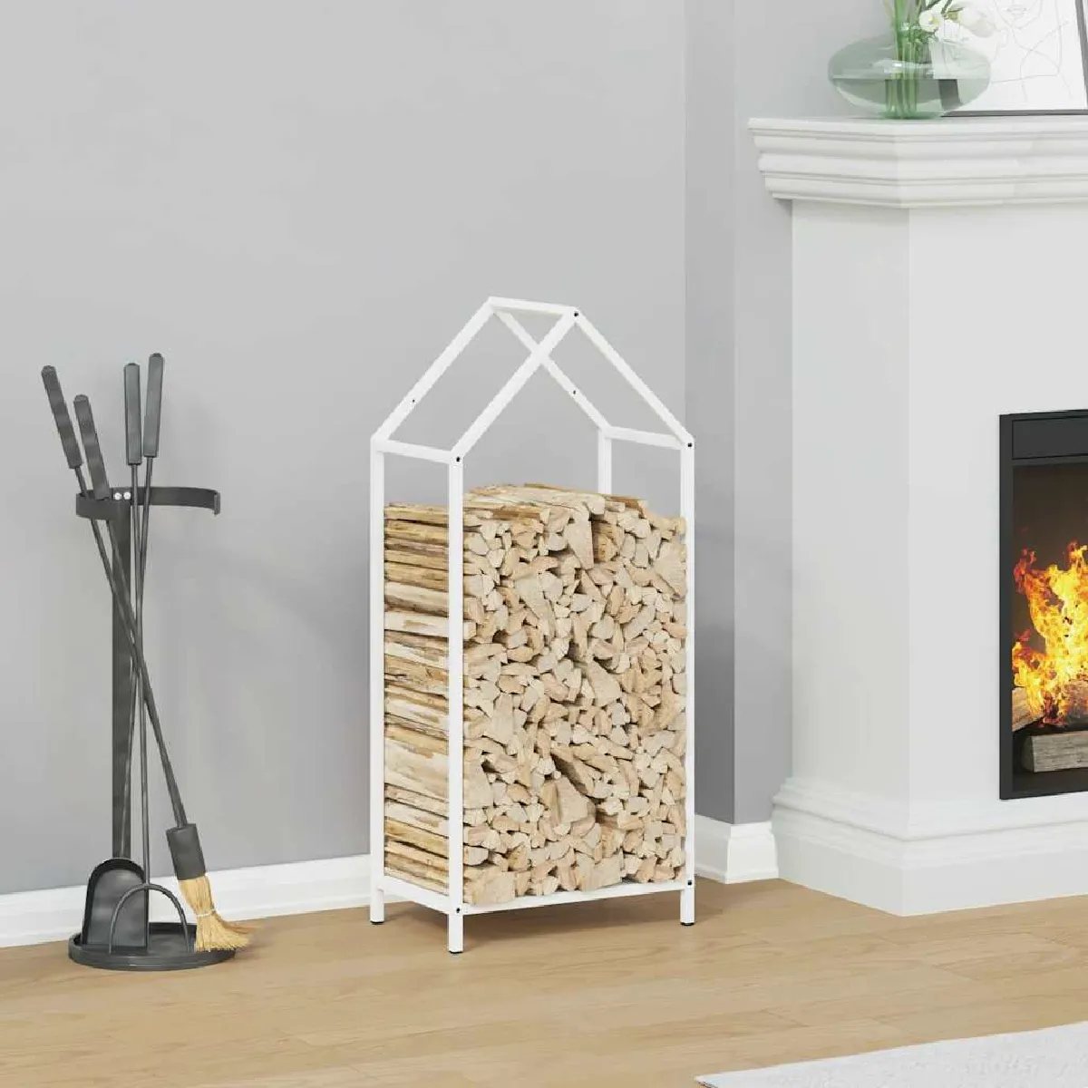 vidaXL Portant de bois chauffage 40x25x90 cm