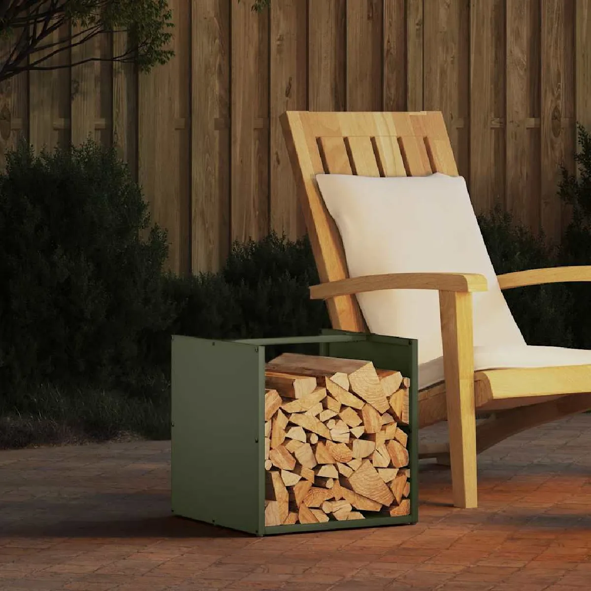 vidaXL Portant de bois chauffage 40x40x40 cm 864246