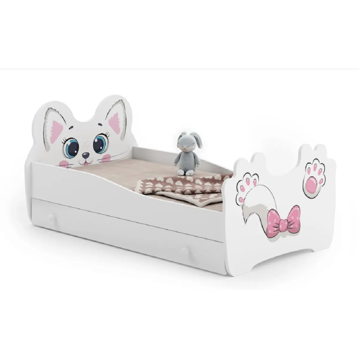Kobi Lit Pink Cat 140 + Tiroir - Rose