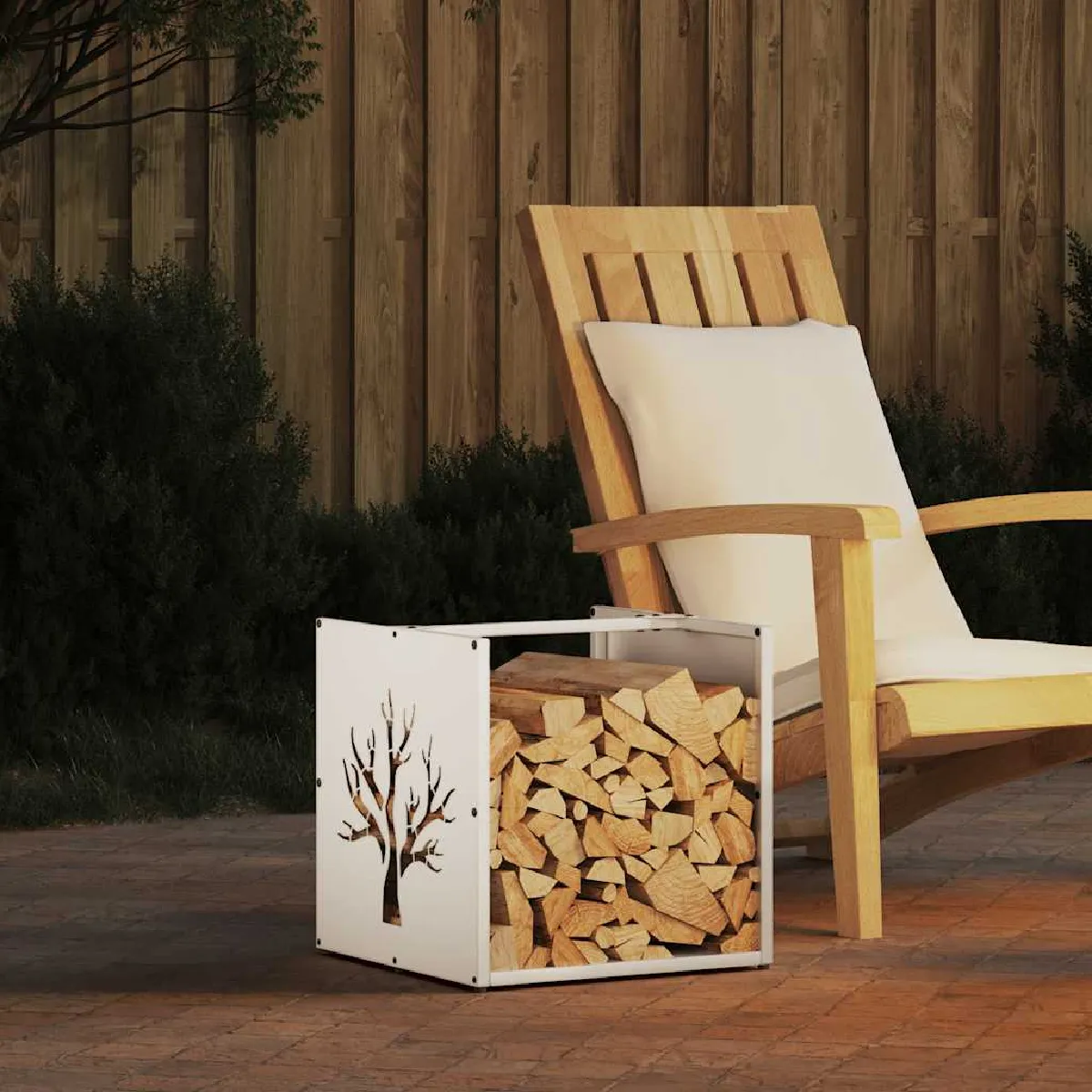 vidaXL Portant de bois chauffage 40x40x40 cm 864246 - vue 7
