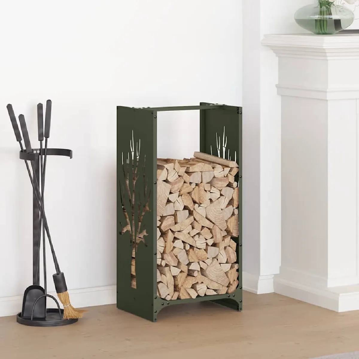 vidaXL Portant de bois chauffage 40x30x80 cm