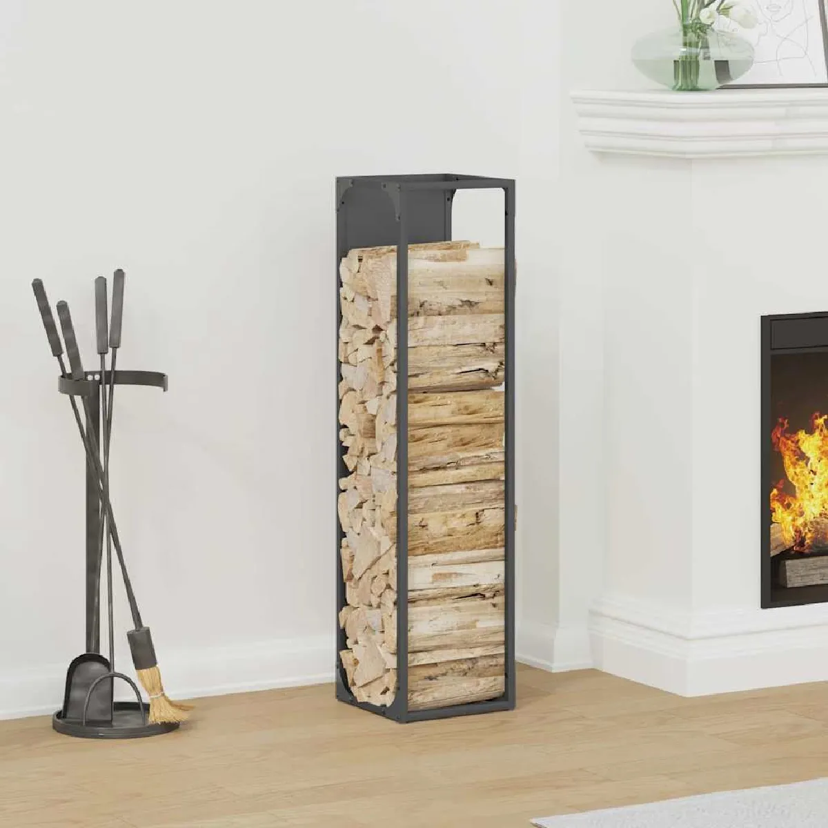 vidaXL Portant de bois chauffage 25x25x100 cm