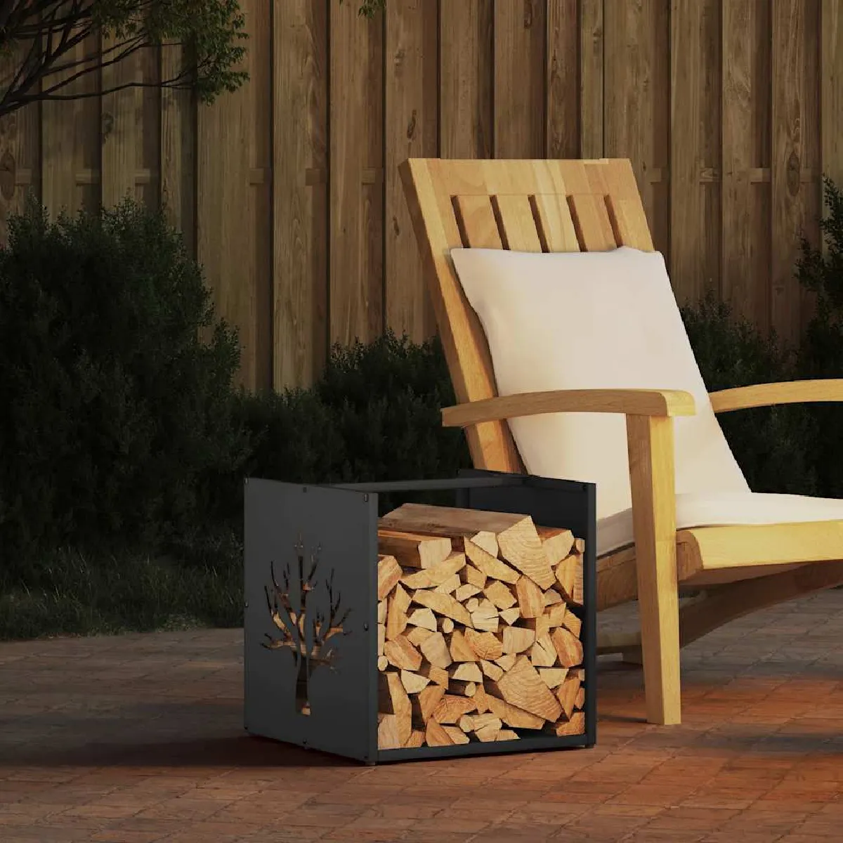 vidaXL Portant de bois chauffage 40x40x40 cm 864246 - vue 6