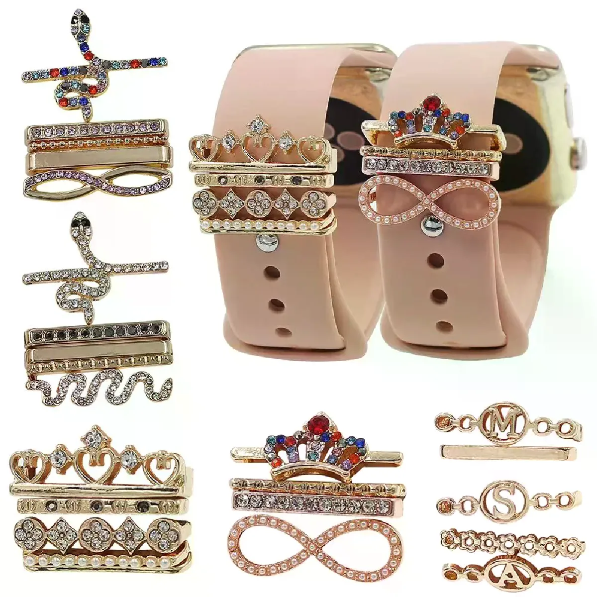 Anneaux Diamant pour Bracelet Apple Watch