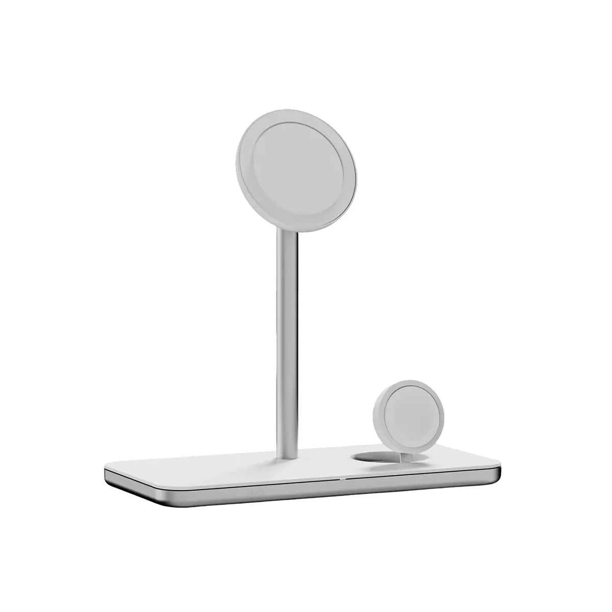 Support de Charge 3 en 1 LINQ Qi2 MagSafe Plata Blanc - Image 3