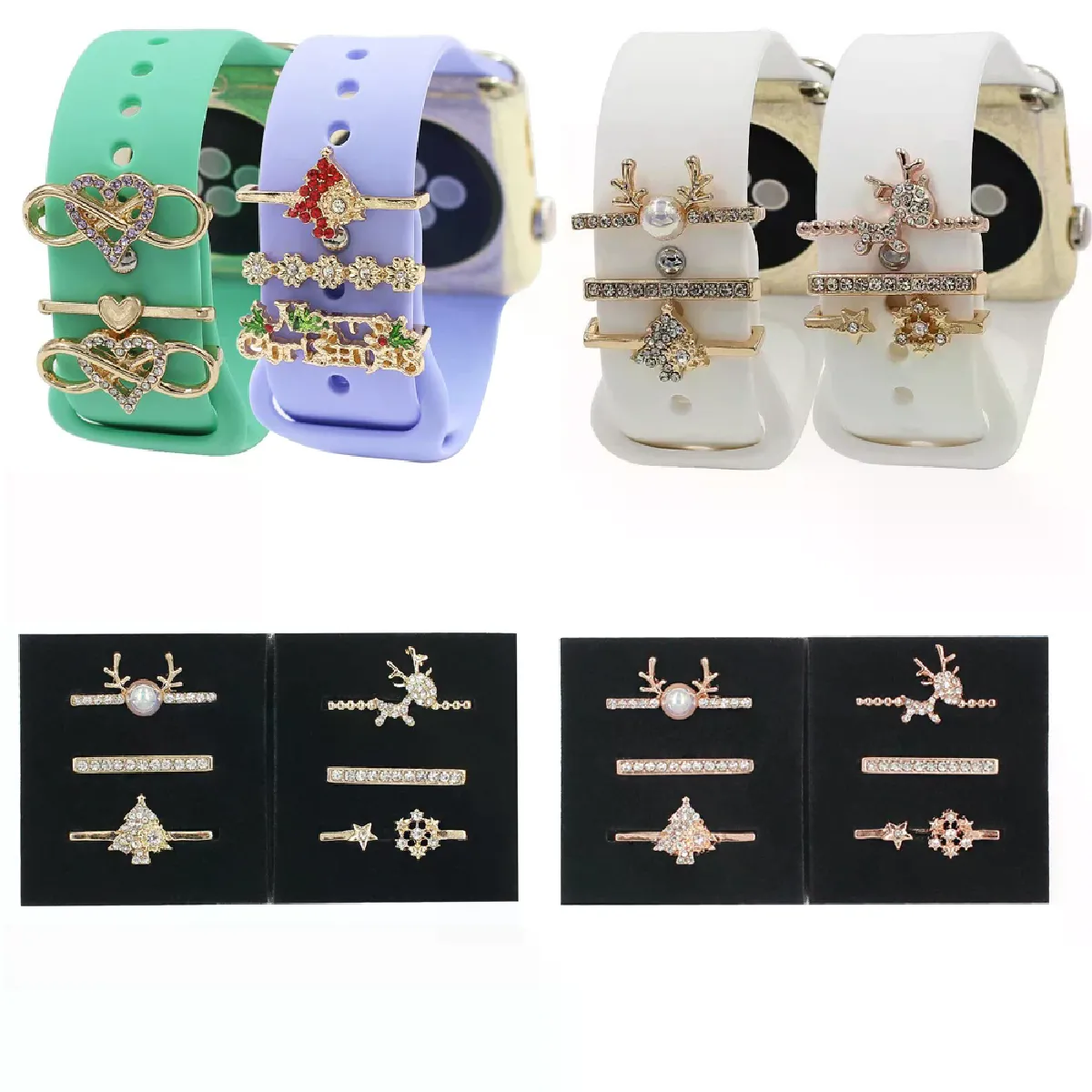 Breloques de noël pour bracelet Apple Watch
