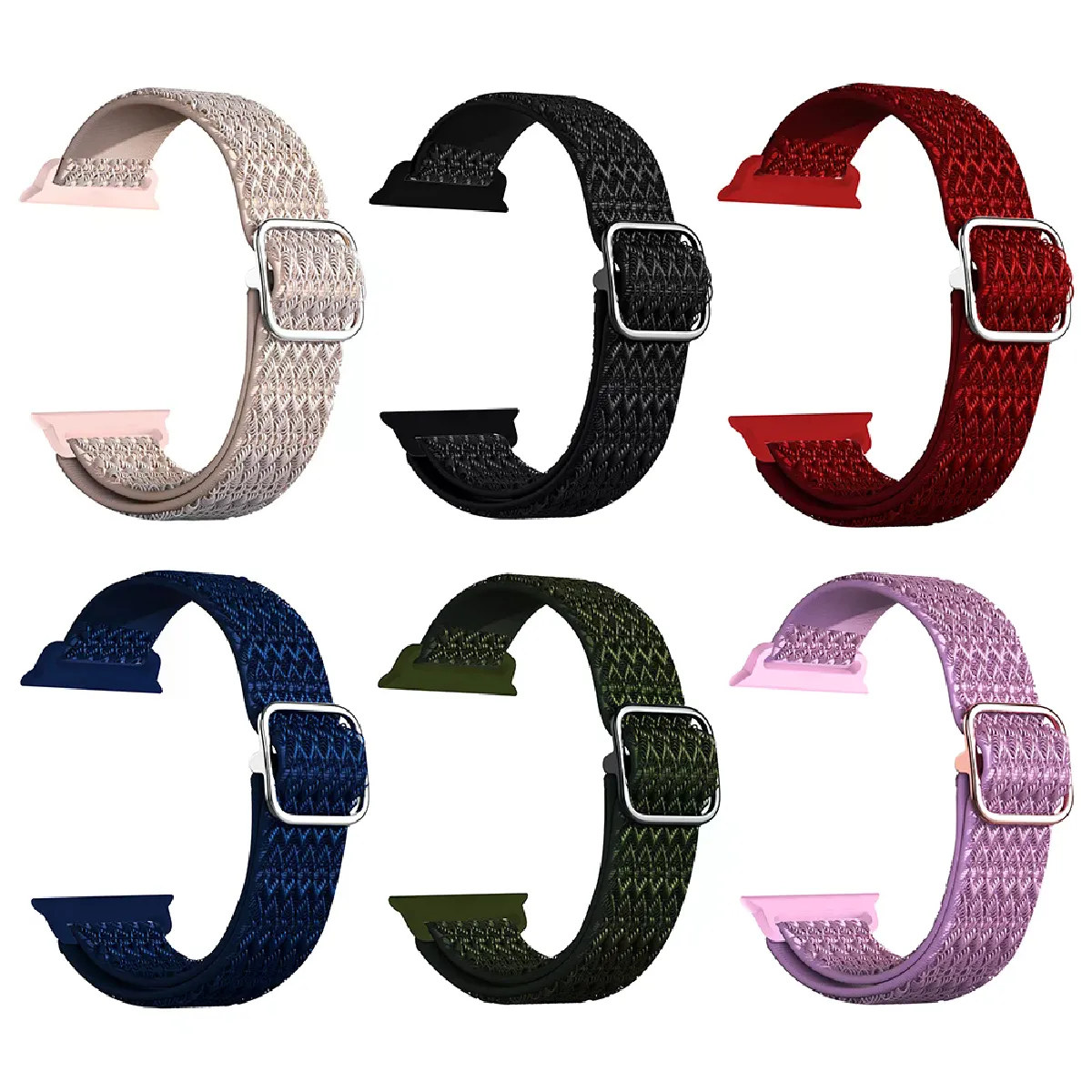 Bracelet en tissu élastique pour Apple iWatch