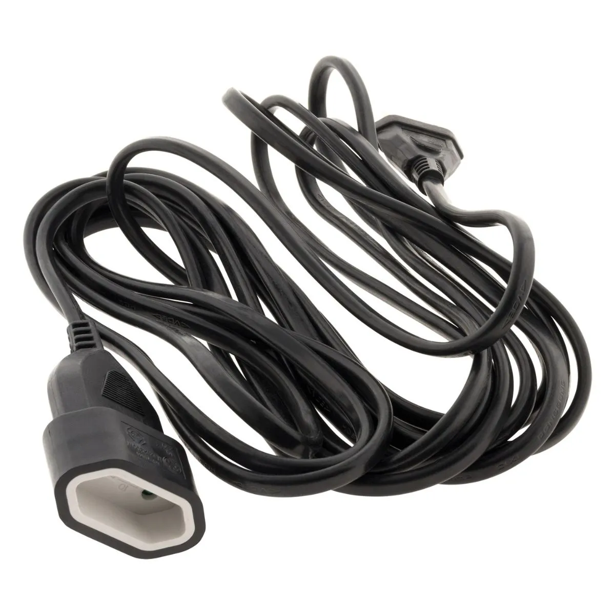 Zenitech Noir Rallonge Schuko 2M