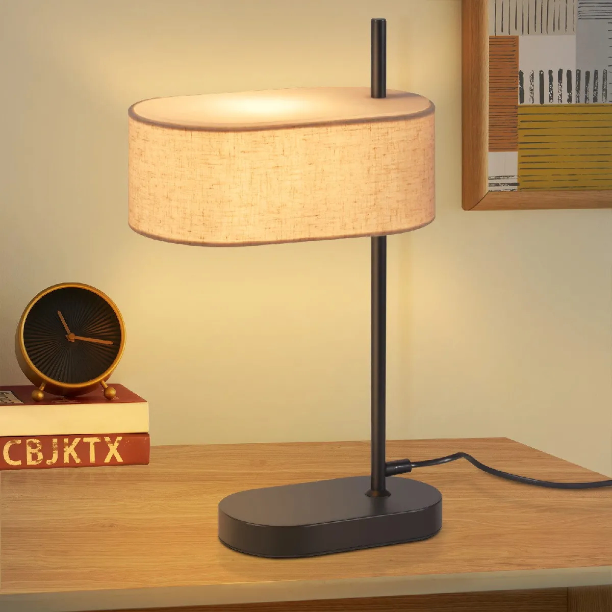 Nettlife Lampe de chevet - Noir