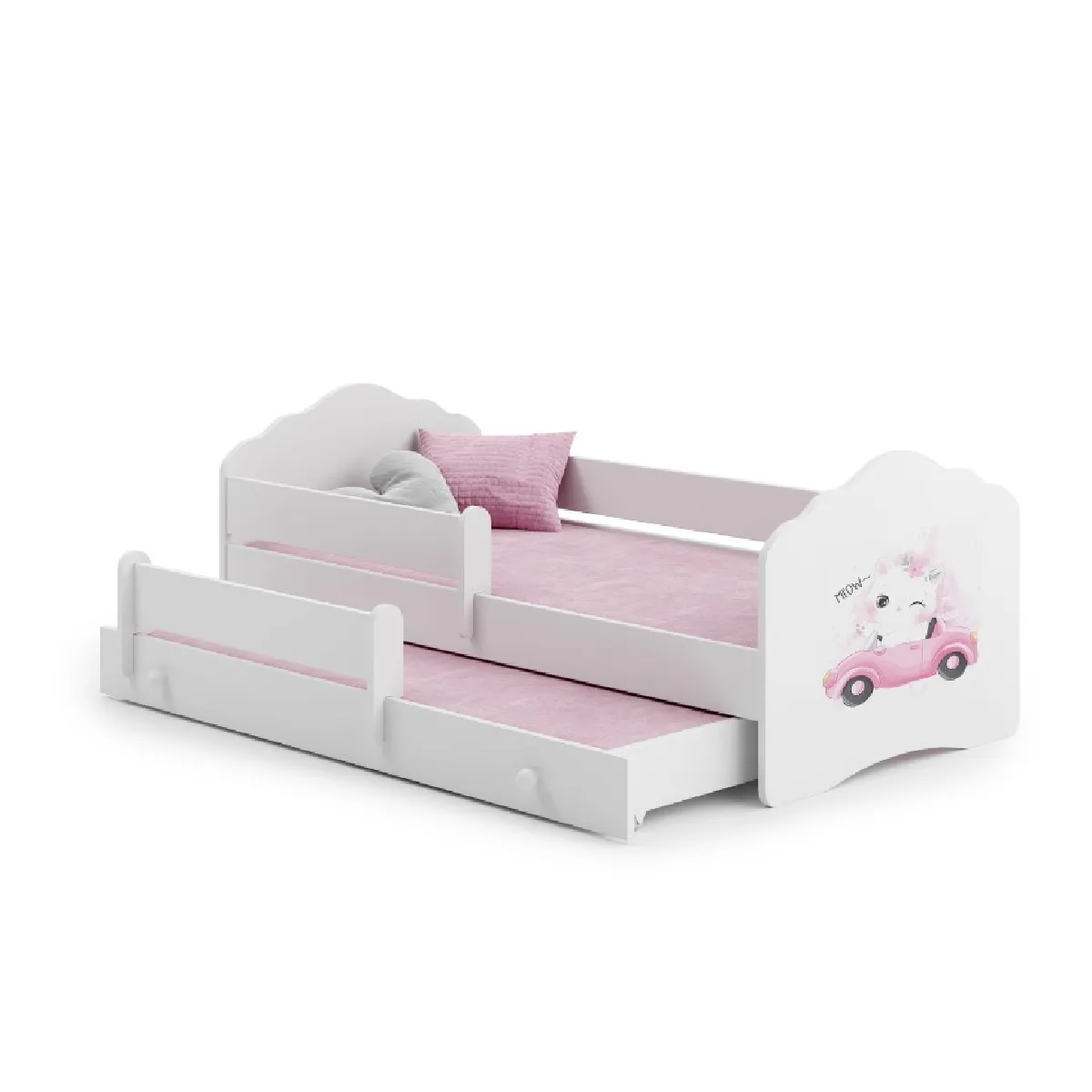 Lit enfant Nala Chat 160x80 avec gigogne