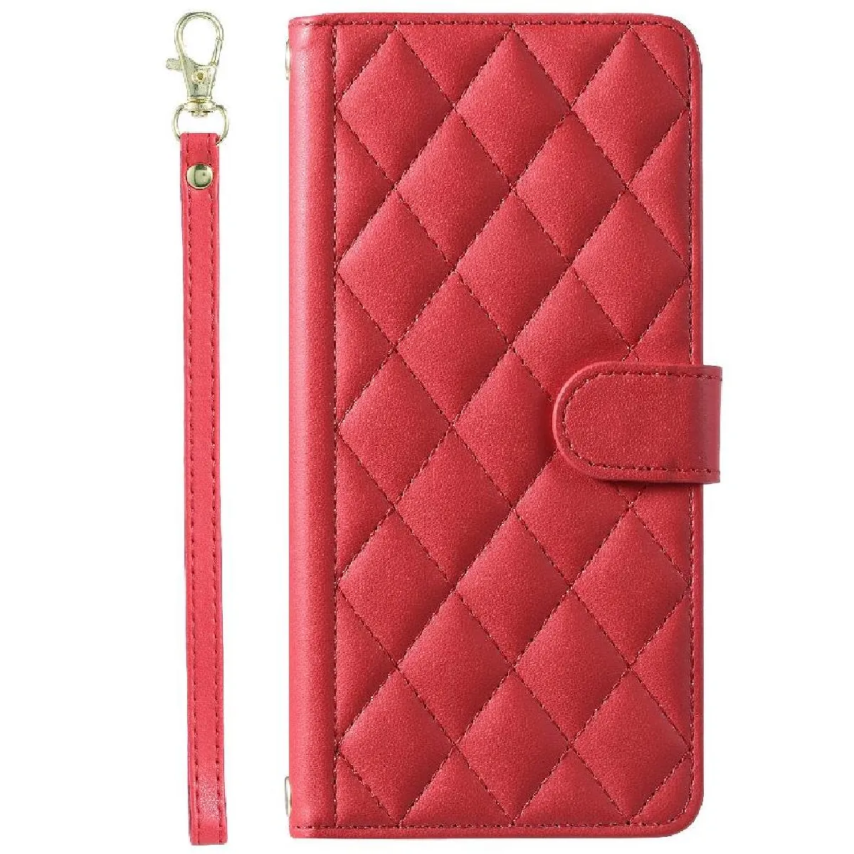 Générique Rouge Étui Portefeuille Magnétique Xiaomi Poco M6 4G