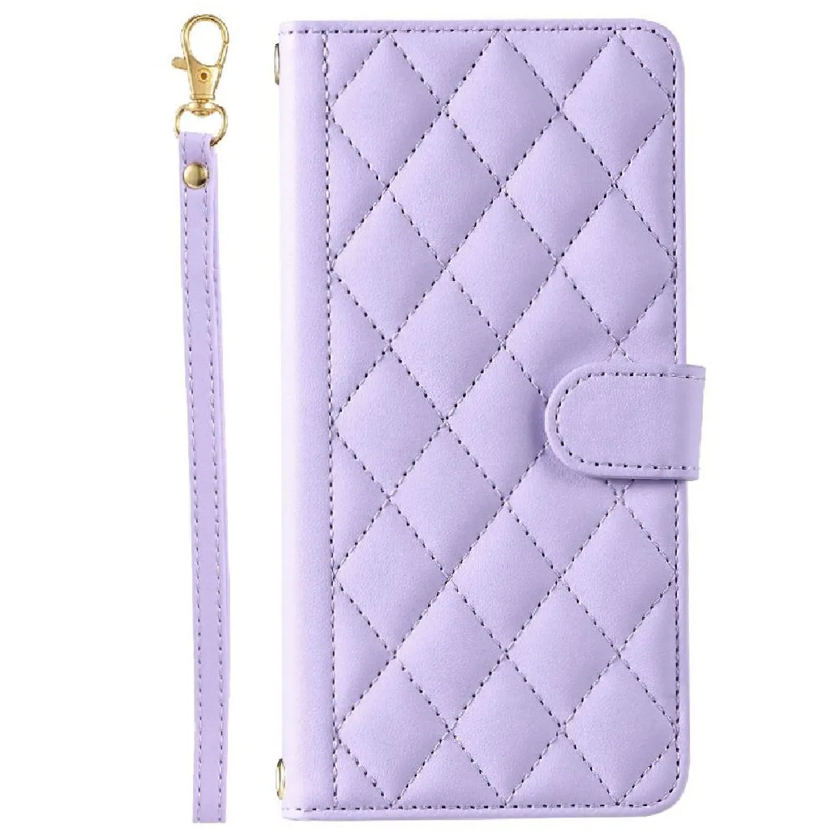 Générique Violet Coque Portefeuille En Similicuir Avec Support Oppo A40 4G