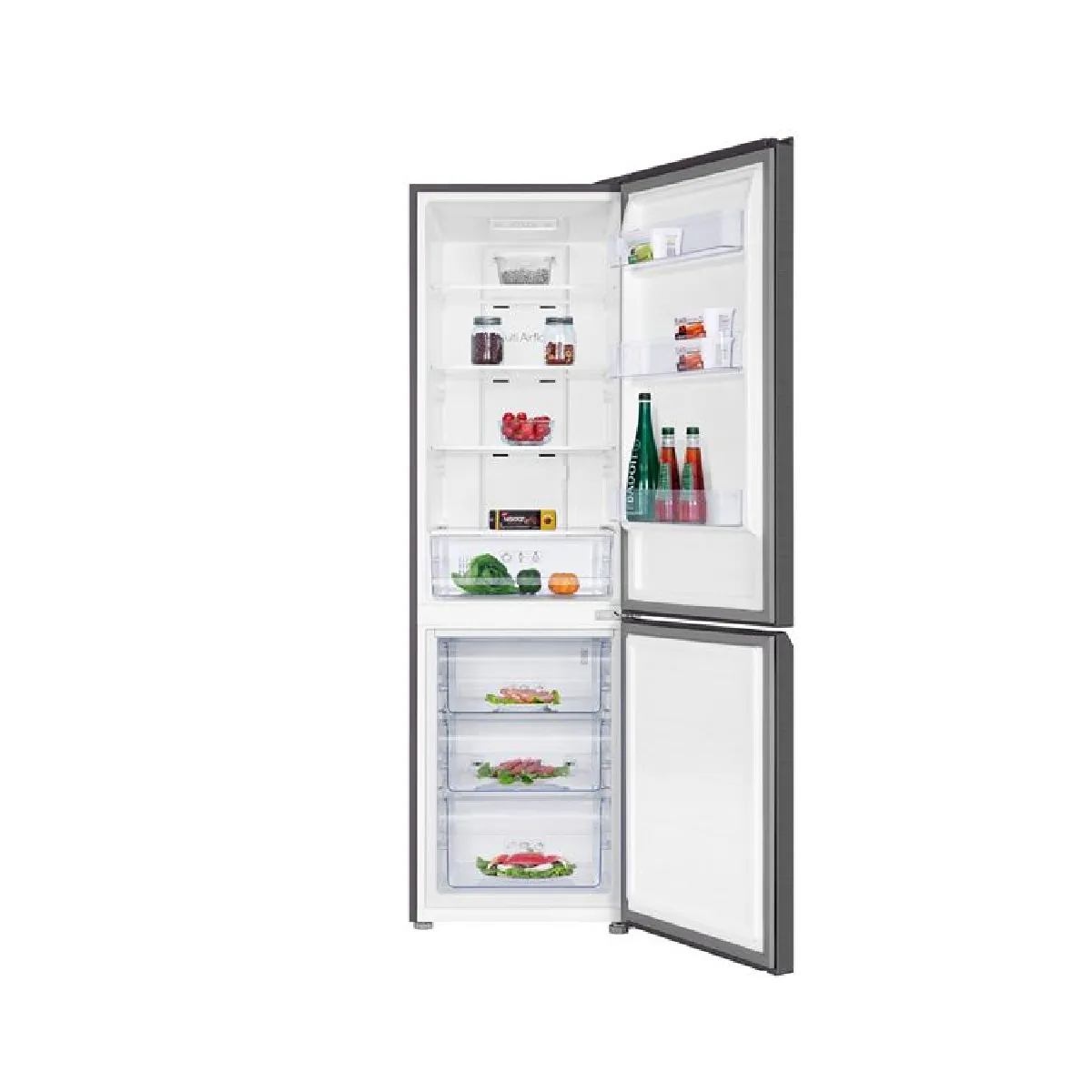 Tcl Claire Réfrigérateur Congélateur Rf282bse0 282 L No Frost Inverter 55 Cm Quartz Grey - Neuf - Image 4