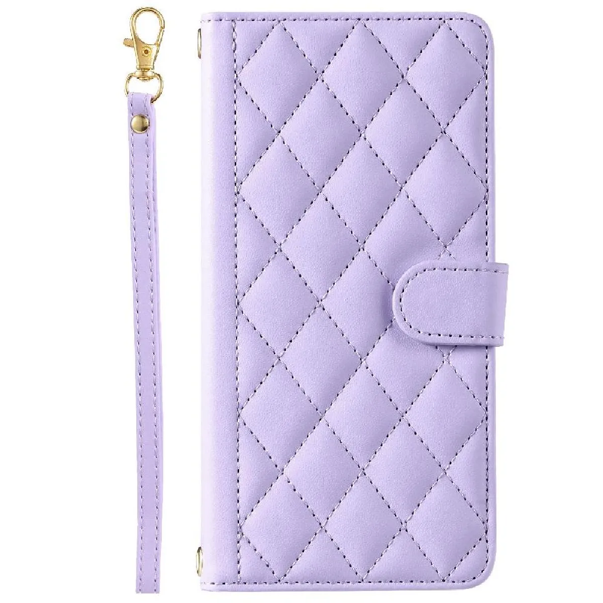 Générique Violet Étui Portefeuille En Similicuir Pour Realme C65 4G