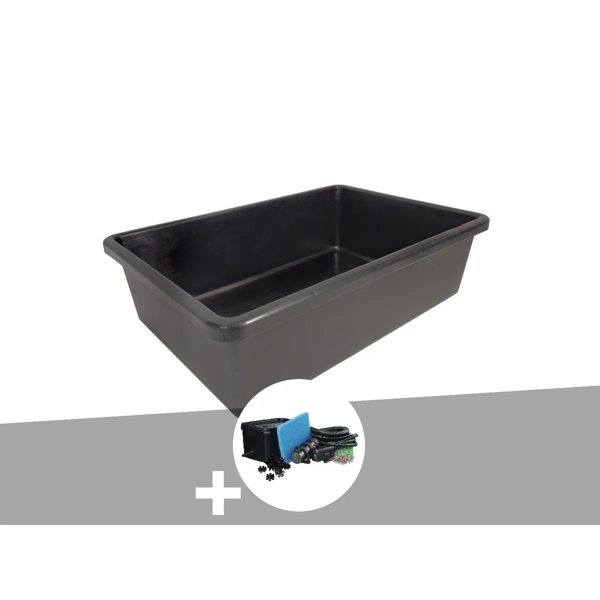 Meilleurs prix pour Bassin préformé Victoria Quadro 225 L avec filtre - Ubbink