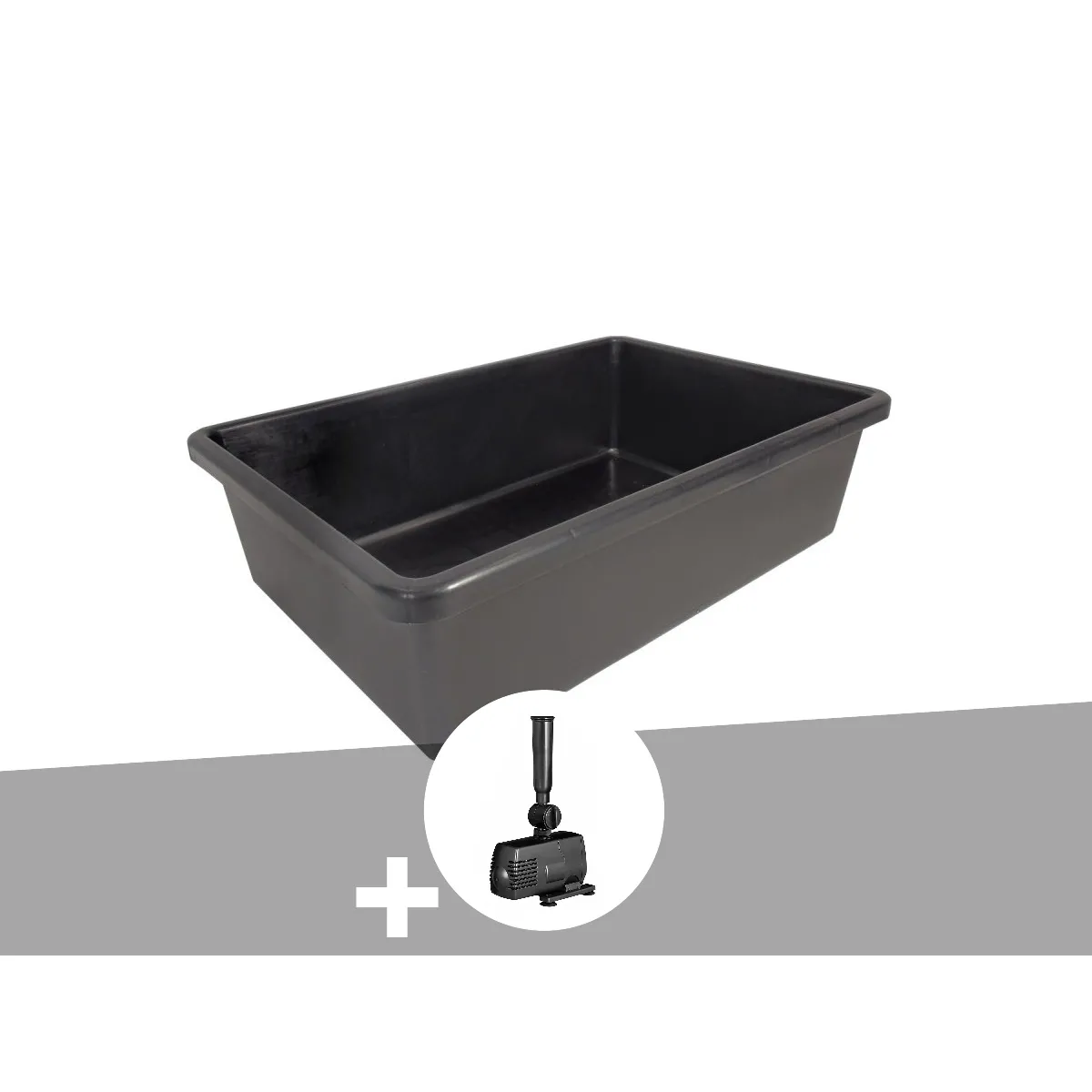 Comparer les prix de Bassin préformé Victoria Quadro 225 L avec pompe - Ubbink