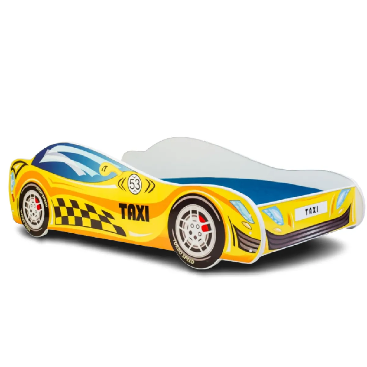 Kobi Lit simple enfant TAXI 140x70 avec matelas