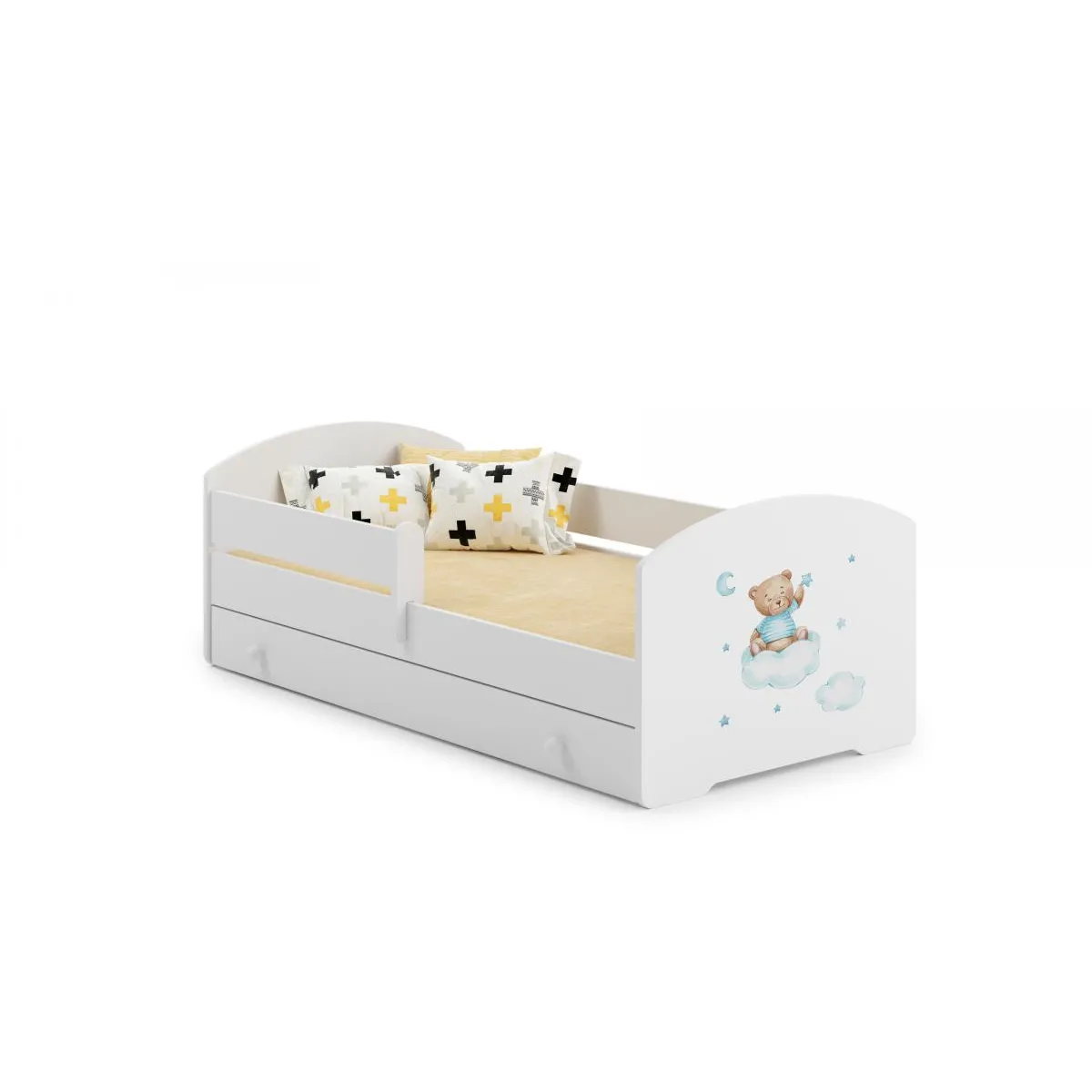 Kobi Lit enfant LUK BAR Ours 160x80 avec matelas