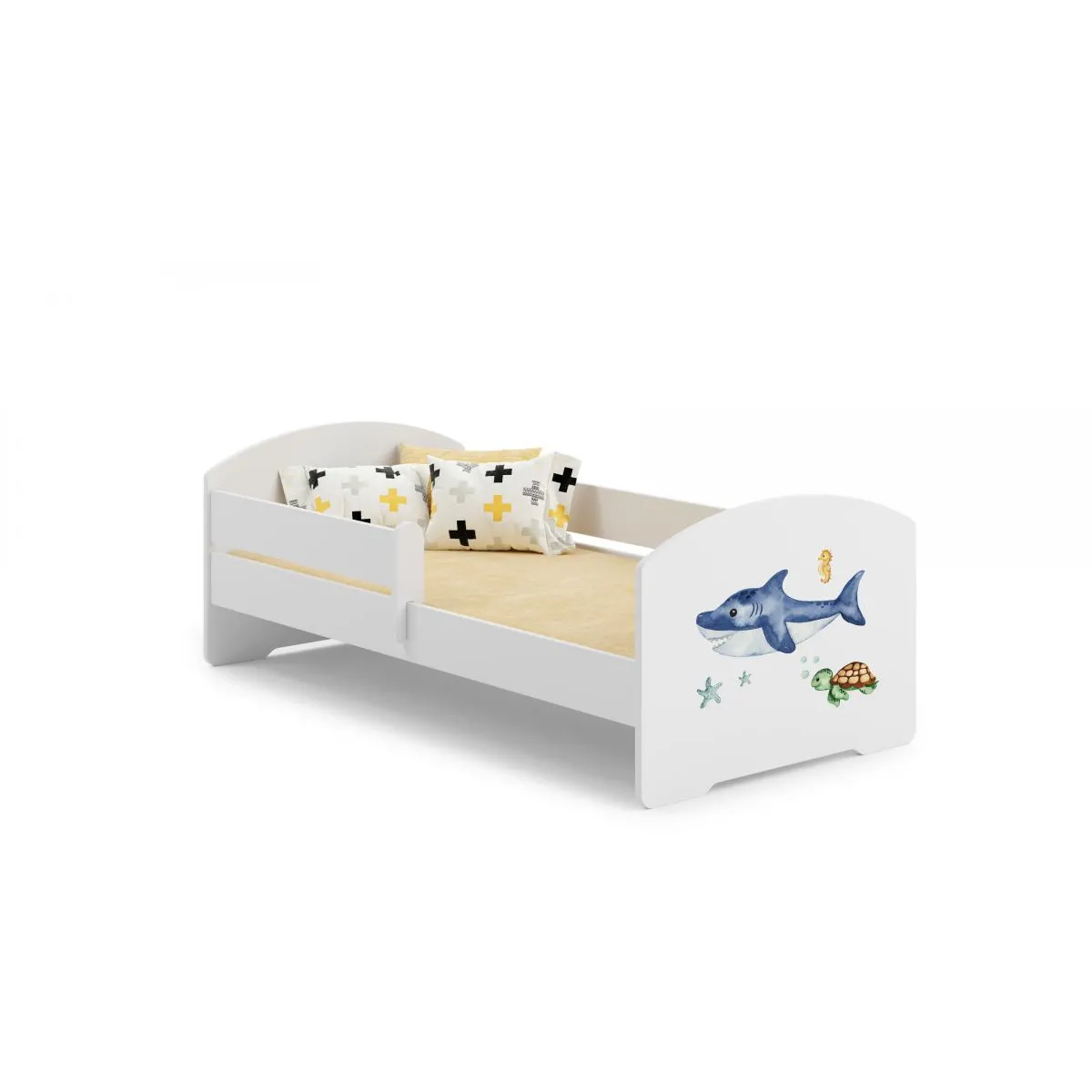 Kobi Lit enfant LUK BAR Requin 160x80 avec matelas