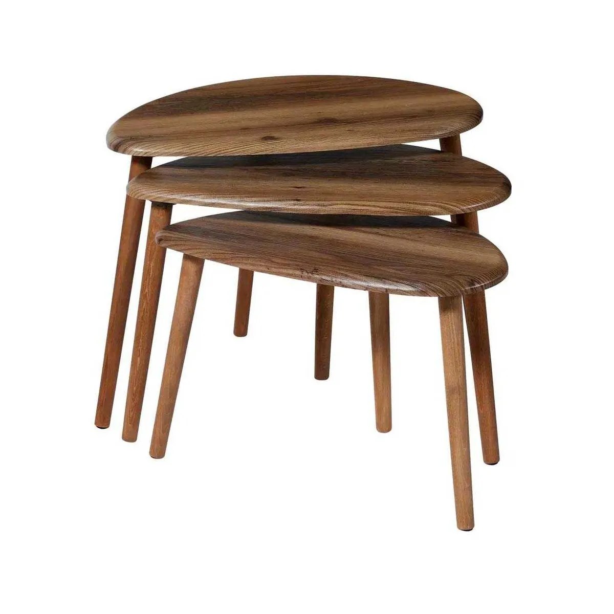 Comparer les prix de Hanah Home Tables Gigognes Tilly - Marron