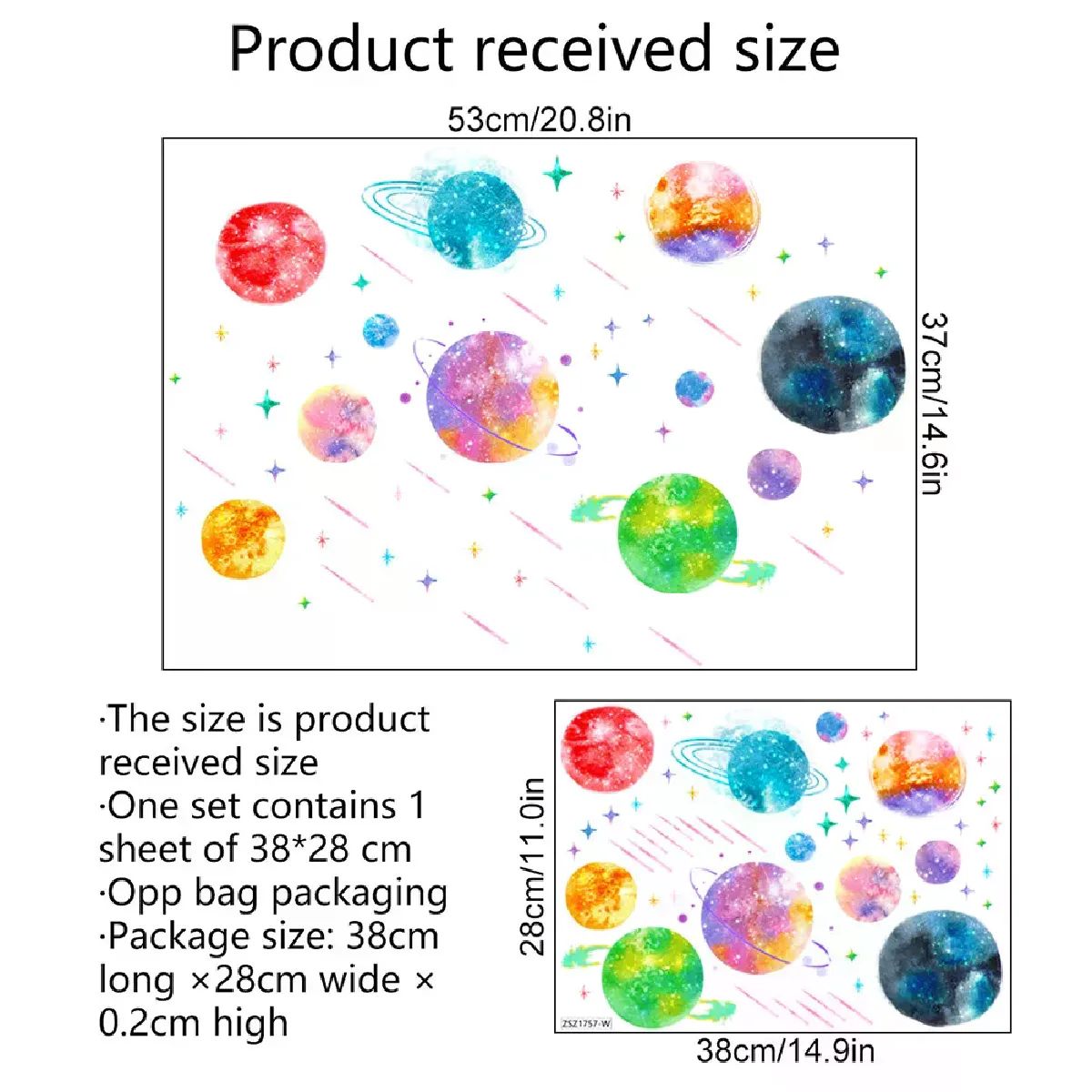 Générique Autocollants Étoiles Lumineuses Lune