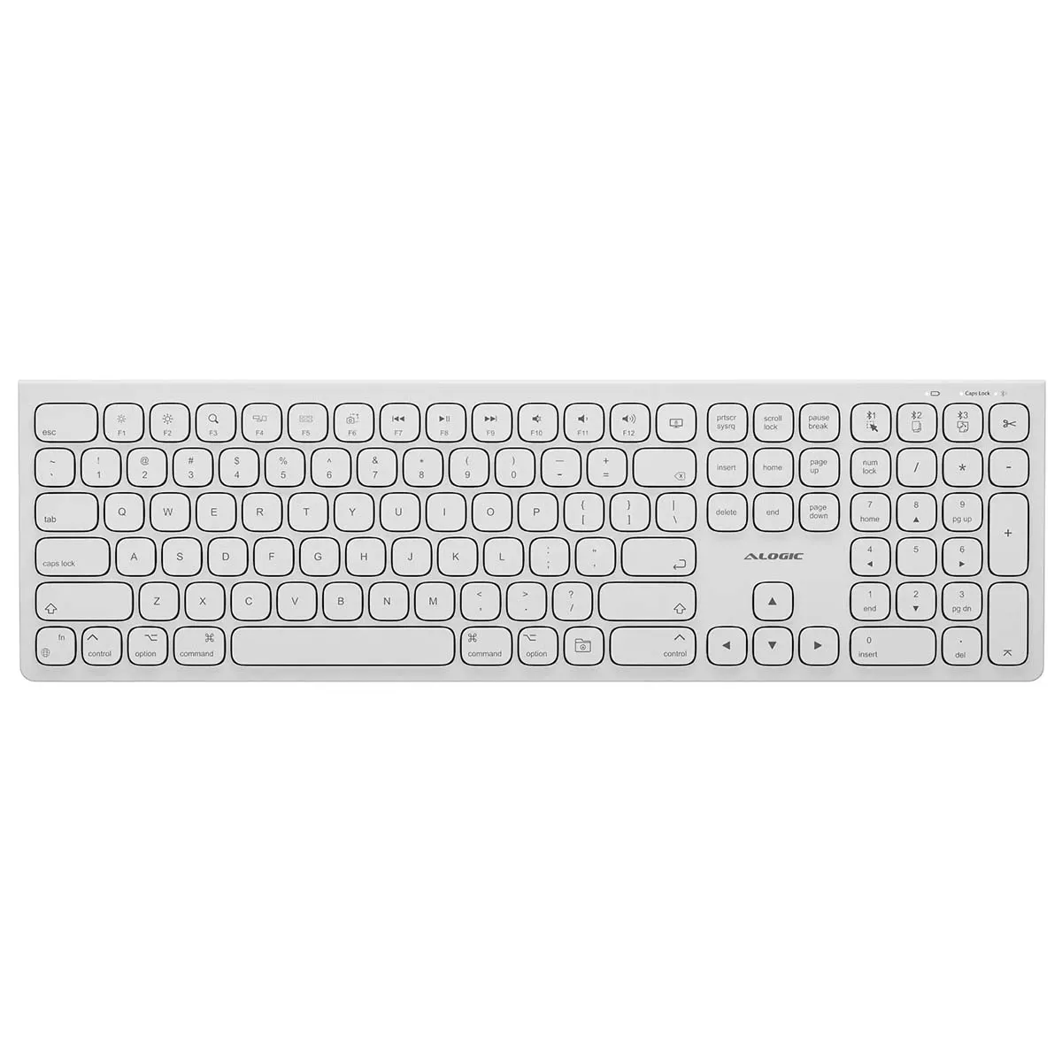 Non Communiqué Blanc Clavier Sans Fil Azerty Rechargeable Usb-C Echelon Avec 7 Touches Programmables A-Logic - Image 4