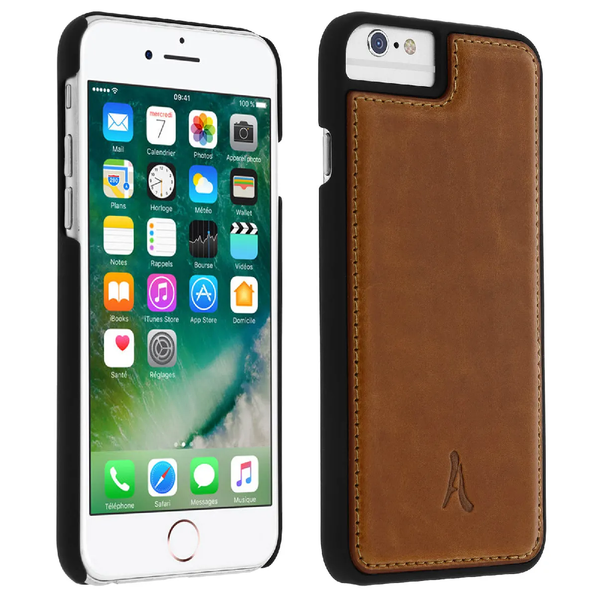 AKASHI Coque pour iPhone 8 Plus/7 Plus/6S Plus/6 Plus - Camel