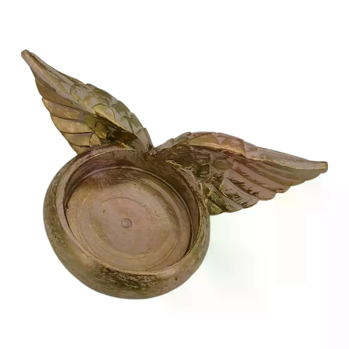 Bougeoir ailes d'ange en résine
