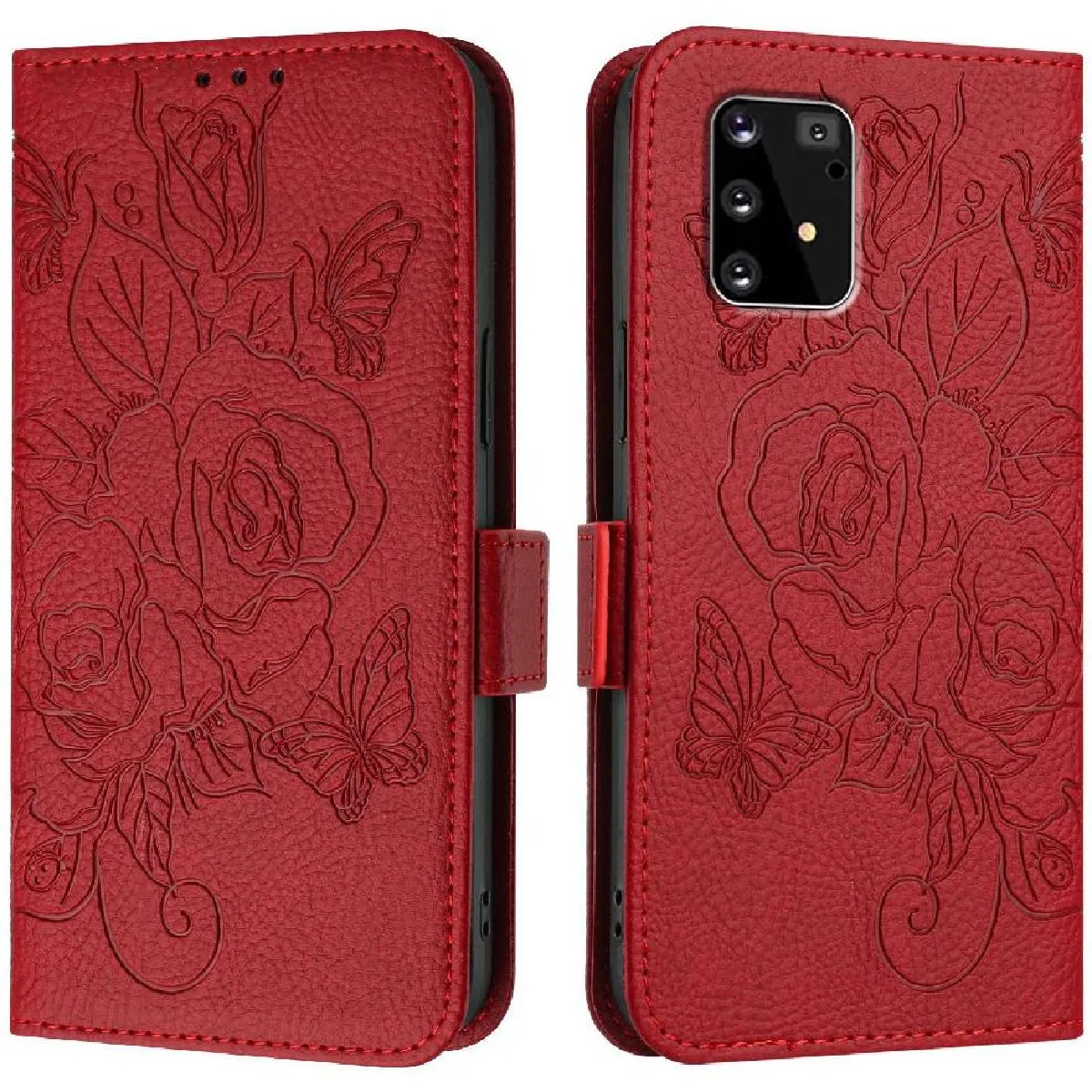 Générique Rouge Étui Portefeuille Magnétique Samsung Galaxy S10 Lite