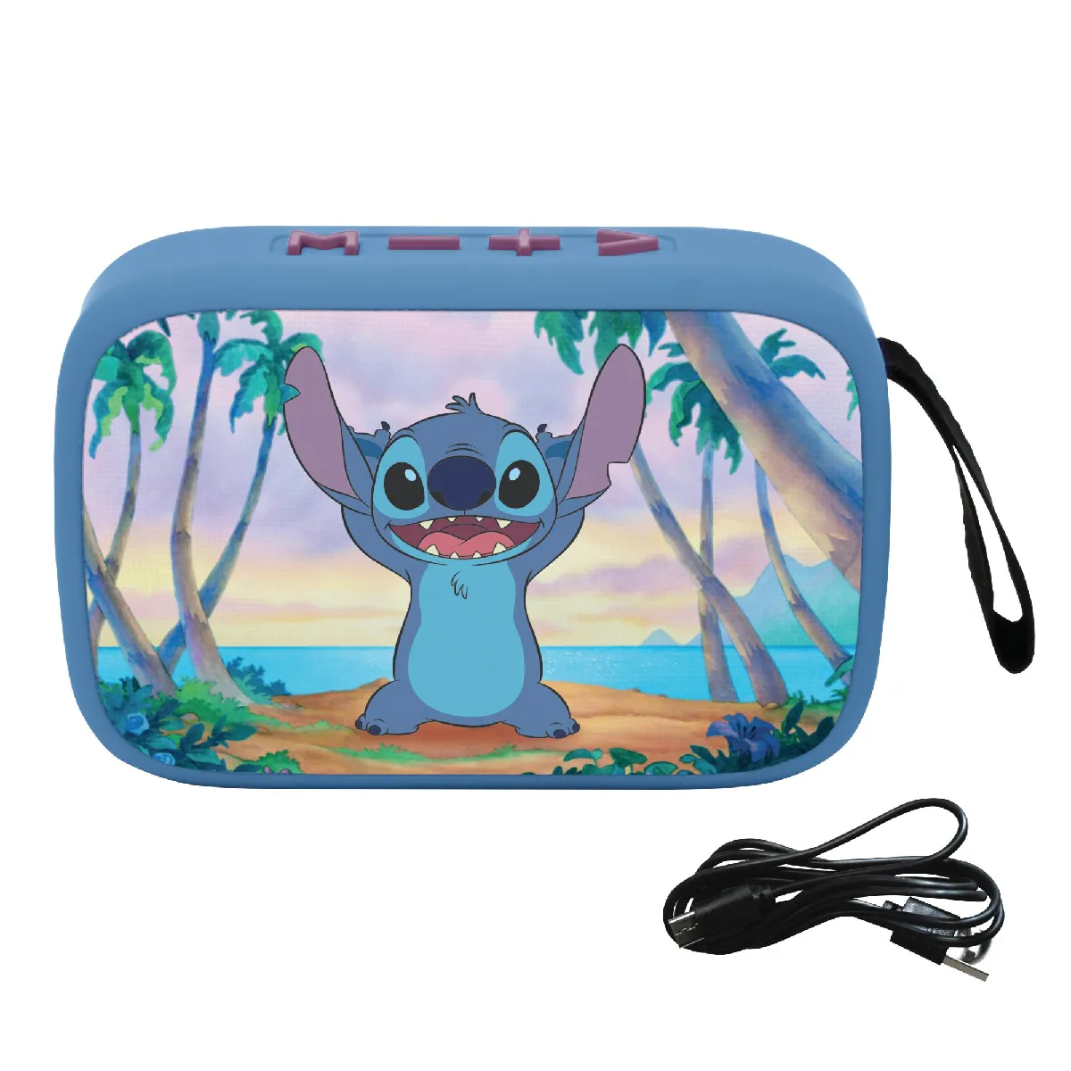 Enceinte Bluetooth Portable Lexibook Stitch – Finition en Tissu, 4h Autonomie - vue 7