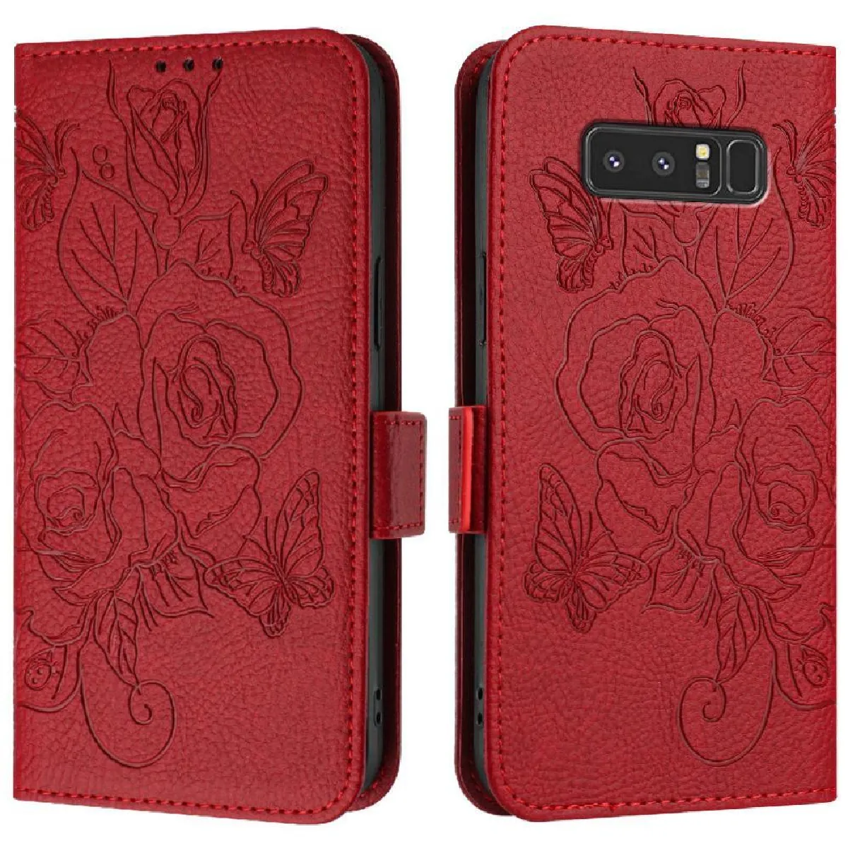 Générique Rouge Étui Portefeuille Samsung Galaxy Note8