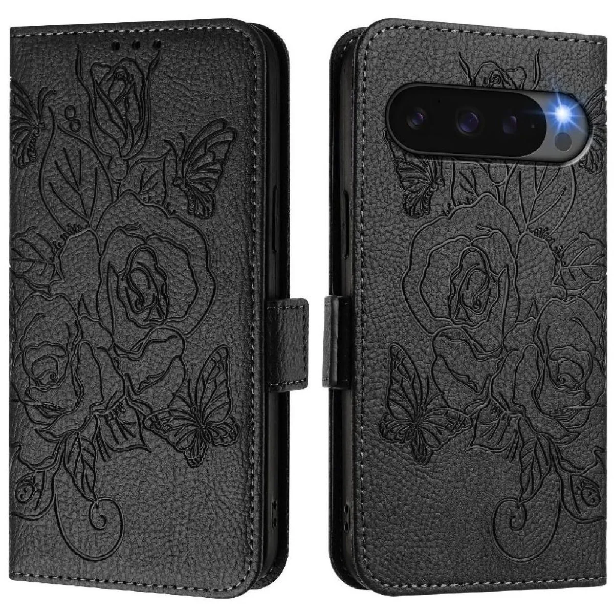 Générique Noir Étui Portefeuille Magnétique Google Pixel 10 5G